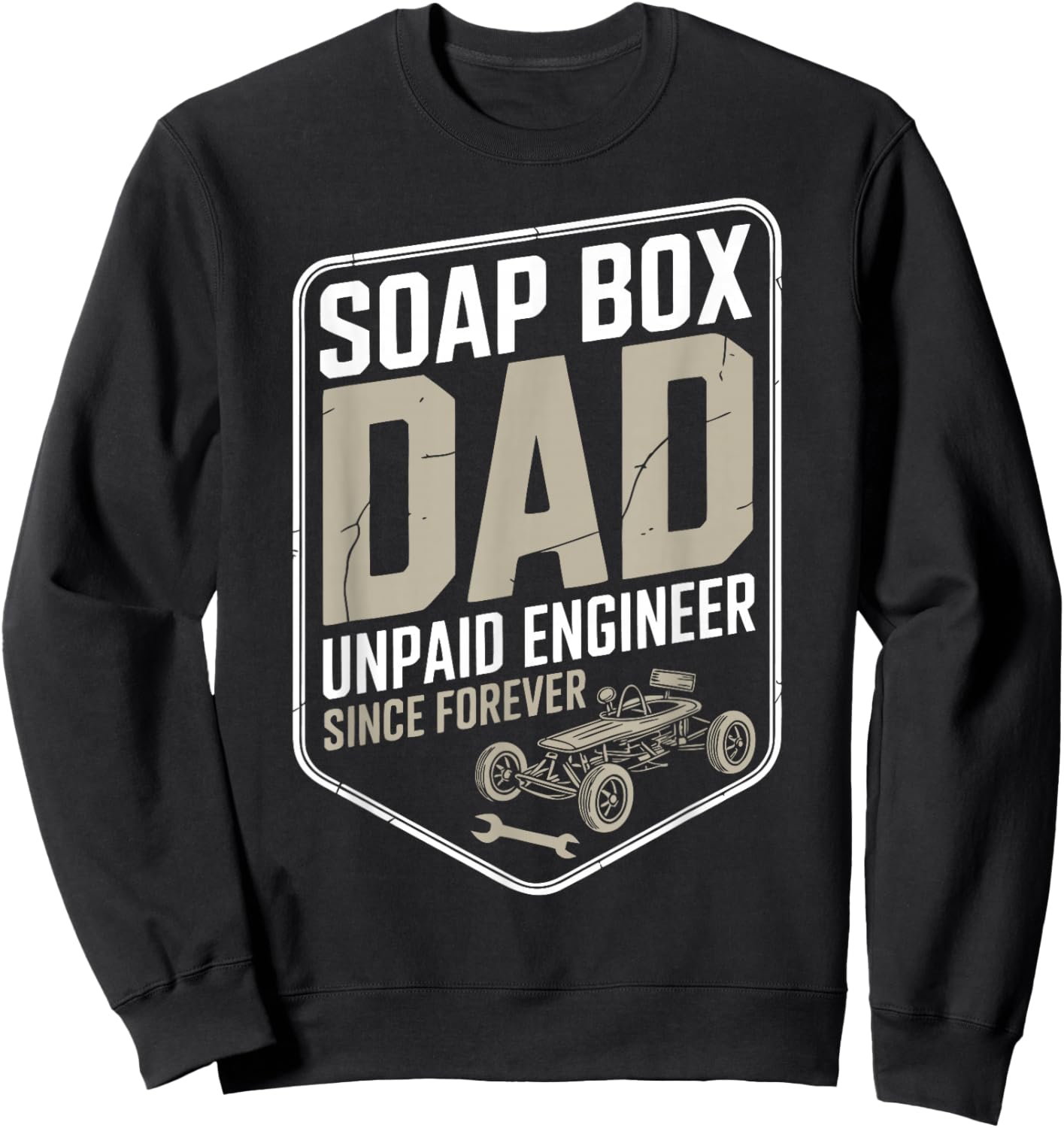Funny Soapbox Derby Racing Dad Sweatshirt - Sweatshirt | Black
