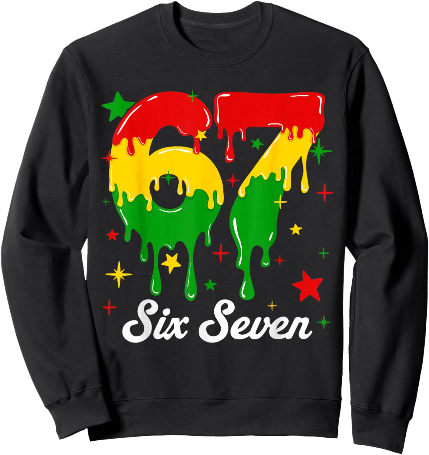 Black History Six Seven 6 7 Meme Melanin Boys Girl Teen Kids Sweatshirt - Sweatshirt | Black