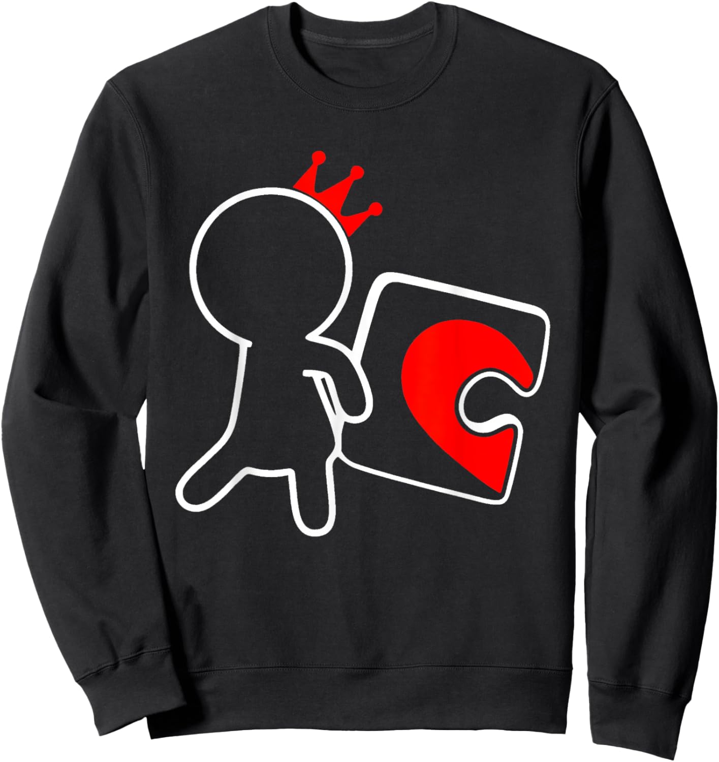 Missing Piece Heart Puzzle Couple Matching Valentine's Day Sweatshirt - Sweatshirt | Black