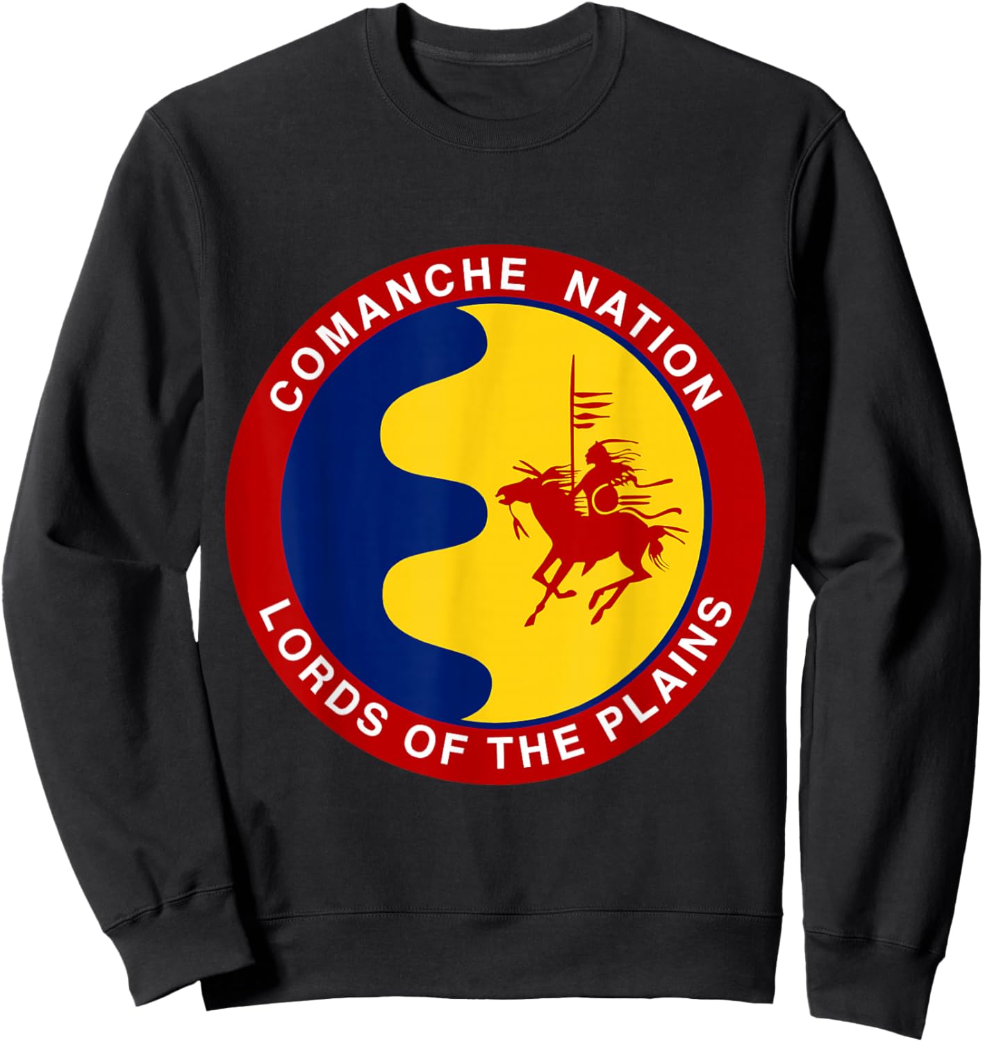 Comanche Nation Flag Sweatshirt - Sweatshirt | Black