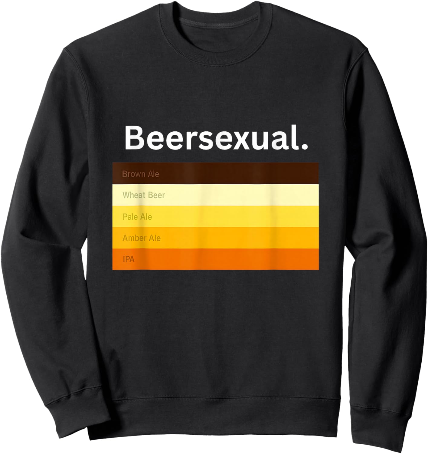 BeerSexual,Funny Biertrinker Sweatshirt - Sweatshirt | Black