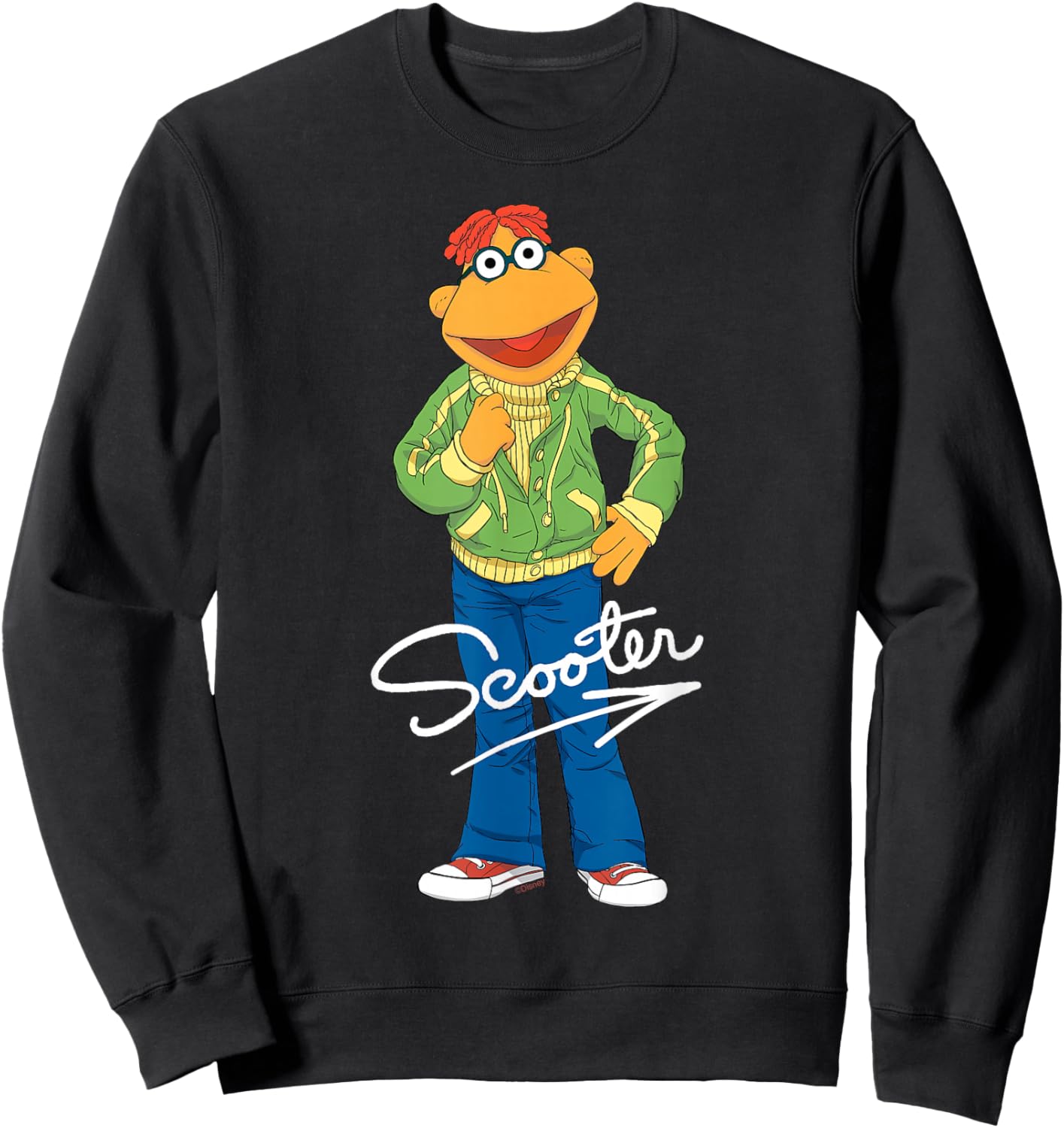 Disney The Muppets Scooter Big Pose Sweatshirt - Sweatshirt | Black