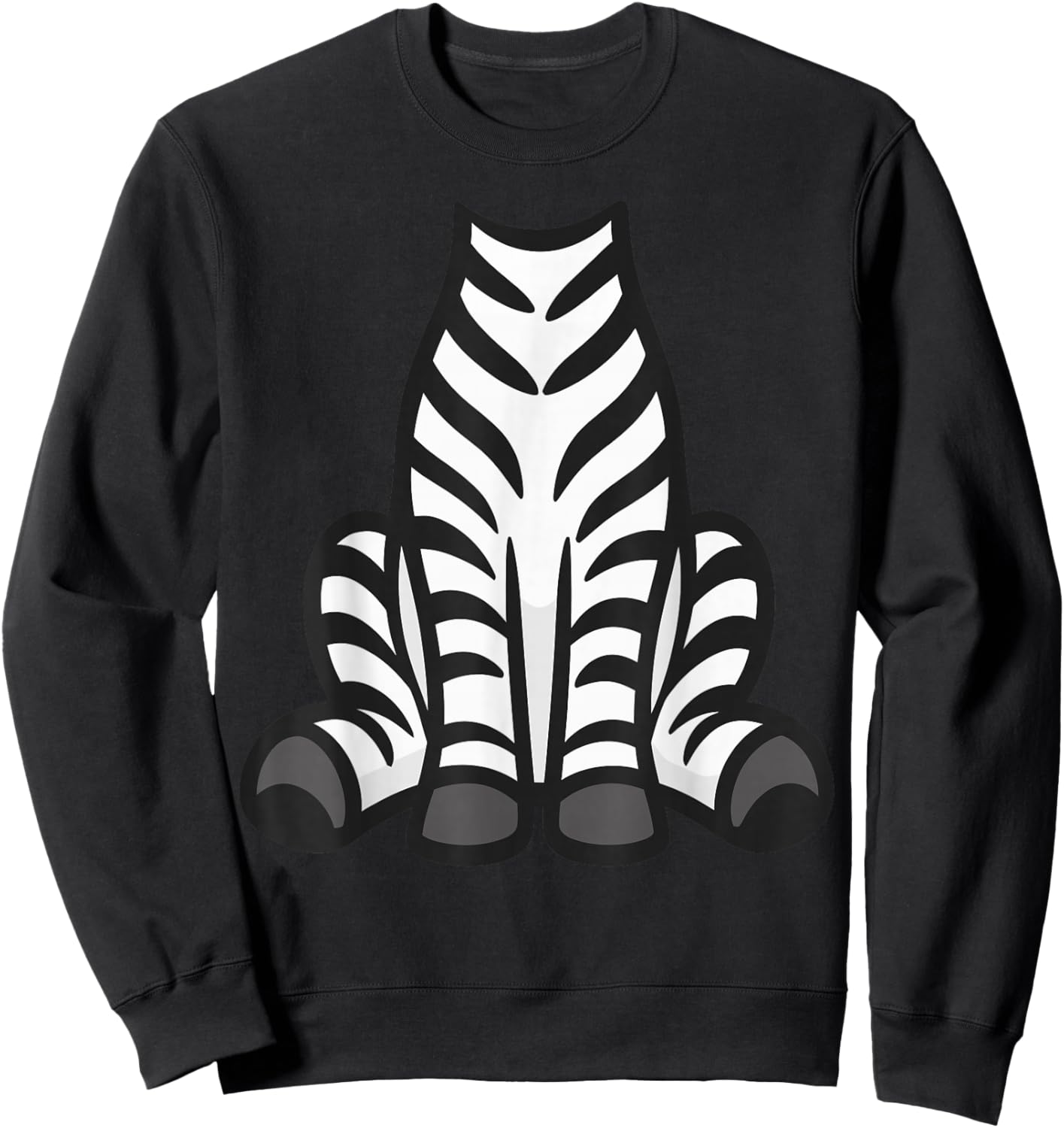 Zebra Shirt Adult Men Women Kids Zebra Costume Sweatshirt - Sweatshirt | Black