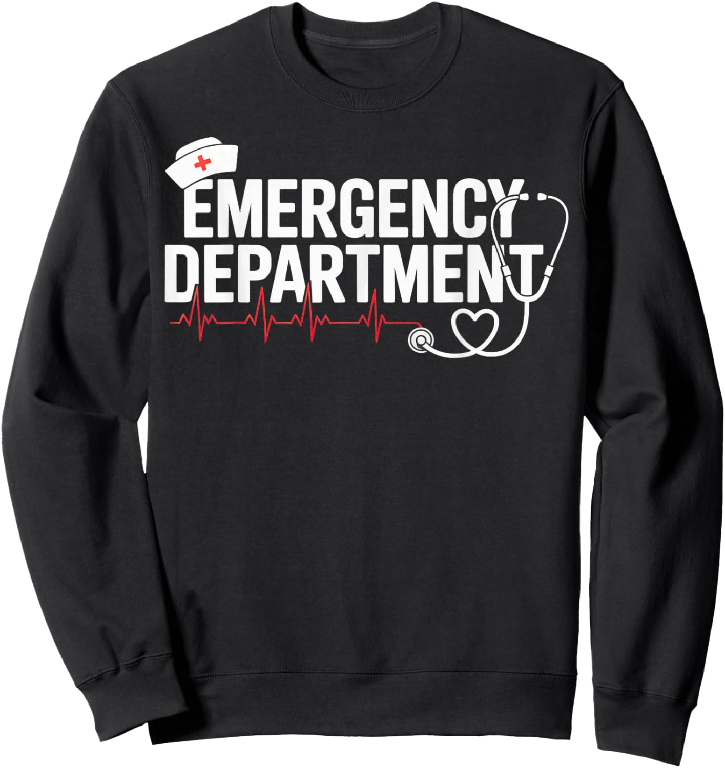 Emergency Department Room ER Nurse Healthcare Nursing Week Sweatshirt - Sweatshirt | Black