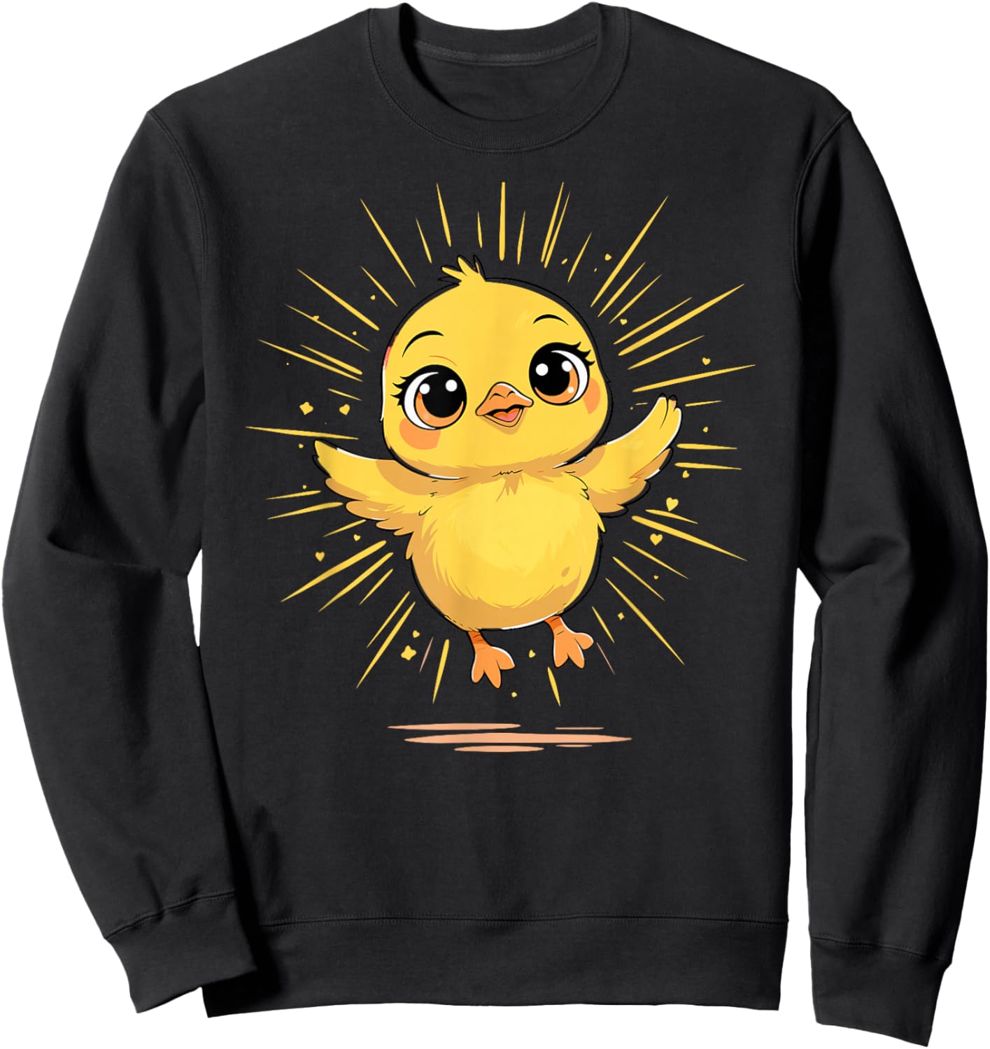 Adorable Baby Chick Easter Springtime Joy Sweatshirt - Sweatshirt | Black