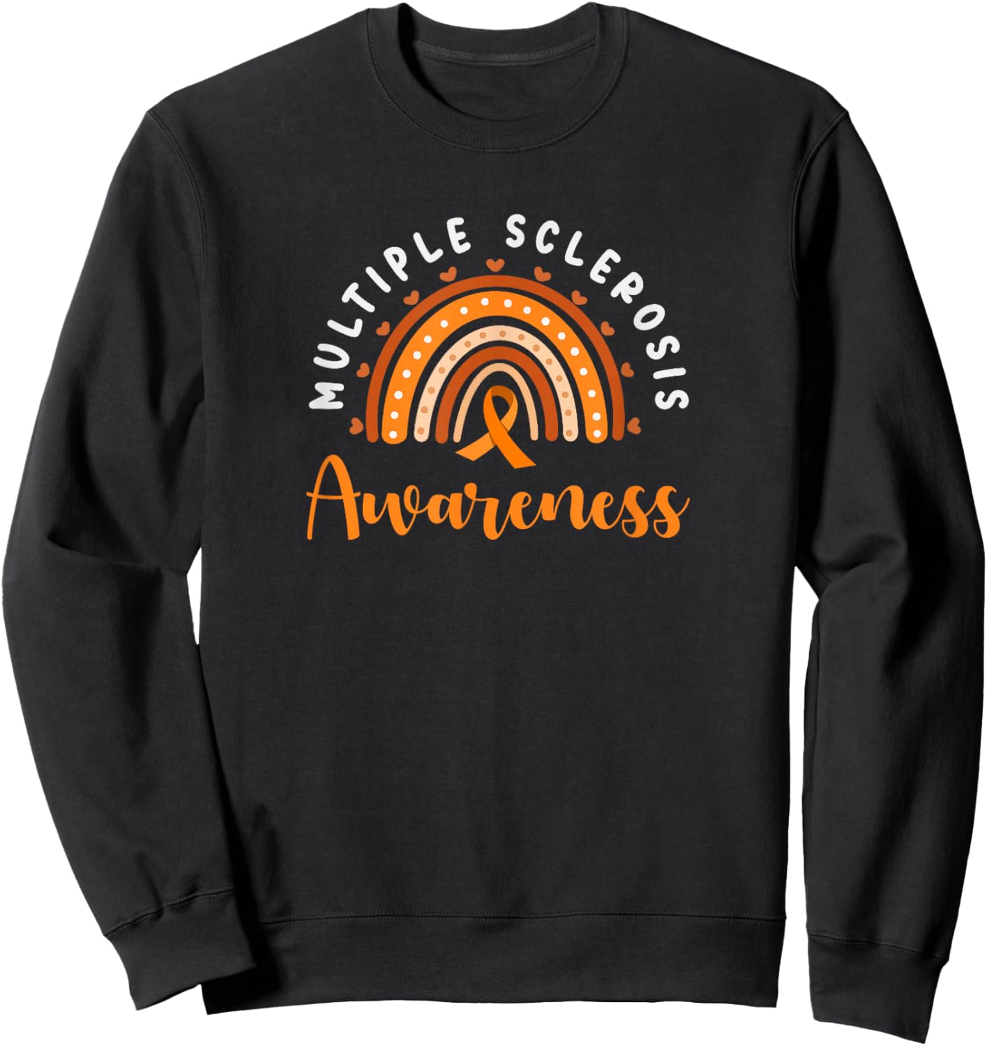 Multiple Sclerosis Awareness Rainbow MS Awareness Sweatshirt - Sweatshirt | Black