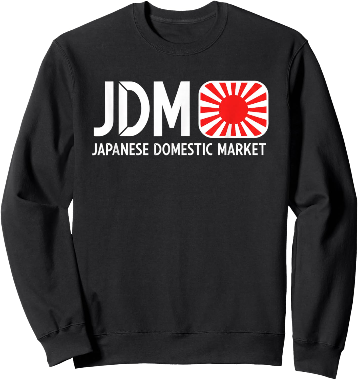 Japan JDM Japanese Domestic Market JDM Car Culture Logo Sweatshirt - Sweatshirt | Black