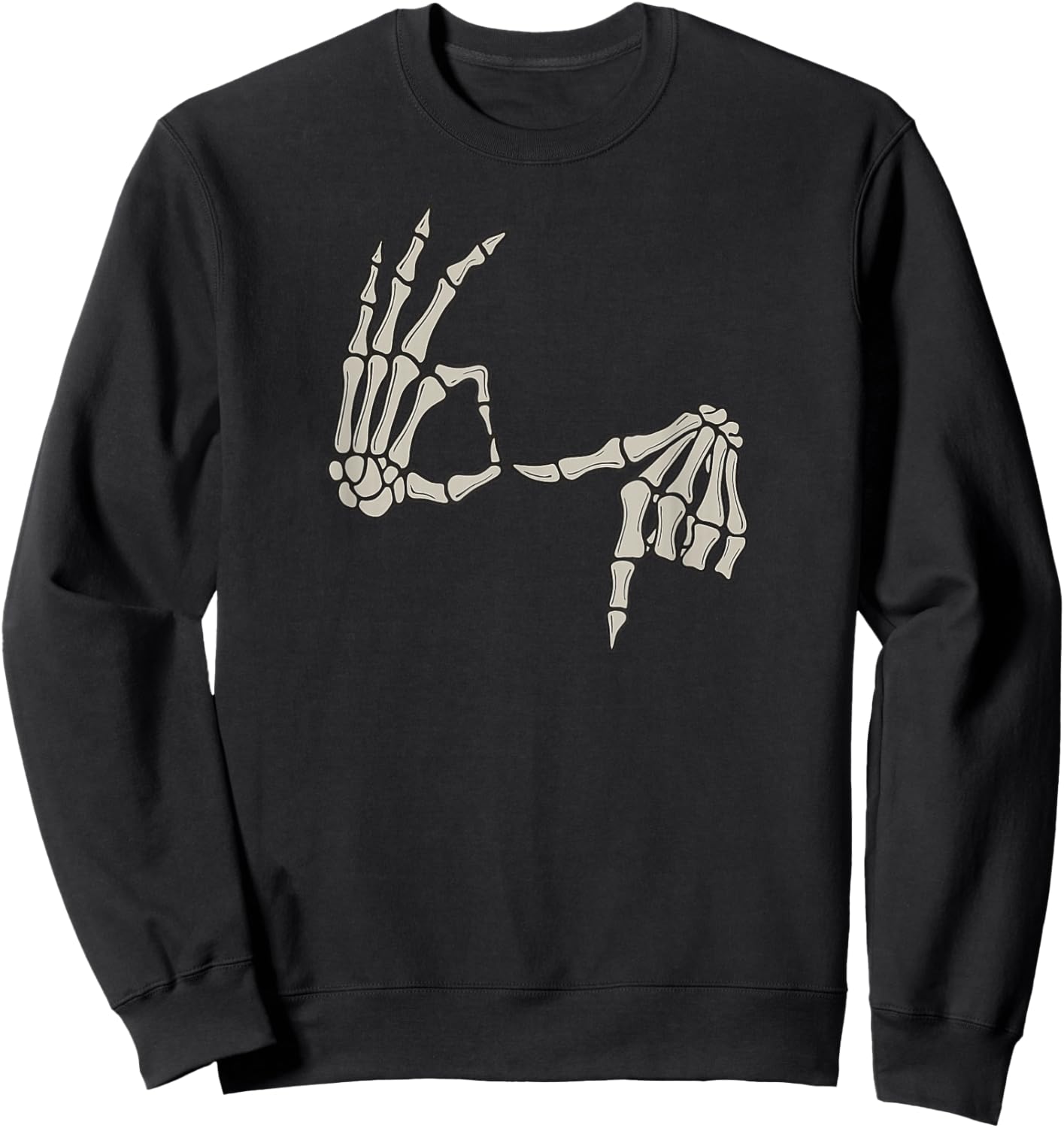 Skeleton Hands 67, Funny Gen Z Slang Six Seven Viral Meme Sweatshirt - Sweatshirt | Black
