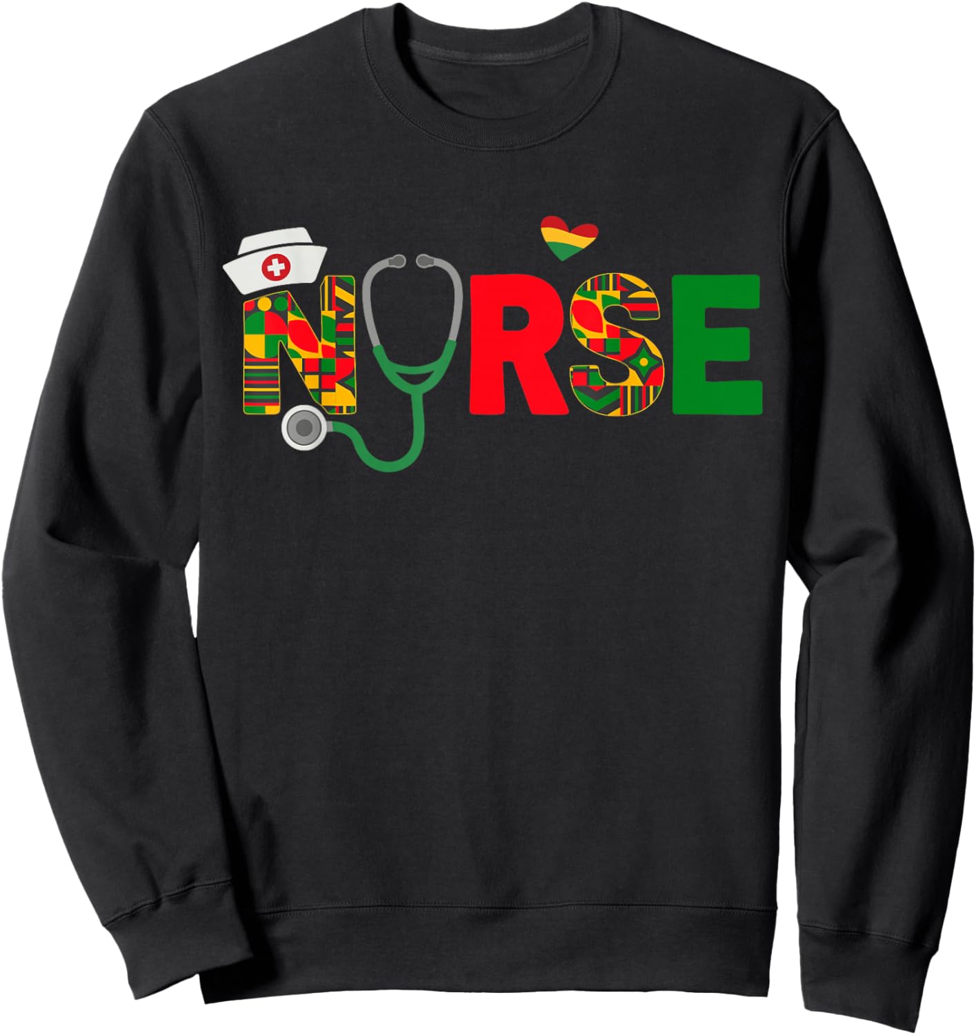 Nurse Black Women Juneteenth Sweatshirt - Sweatshirt | Black