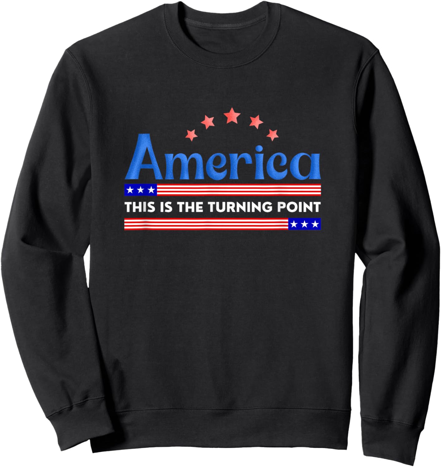 This is The Turning Point USA Flag Women Teens Sweatshirt - Sweatshirt | Black