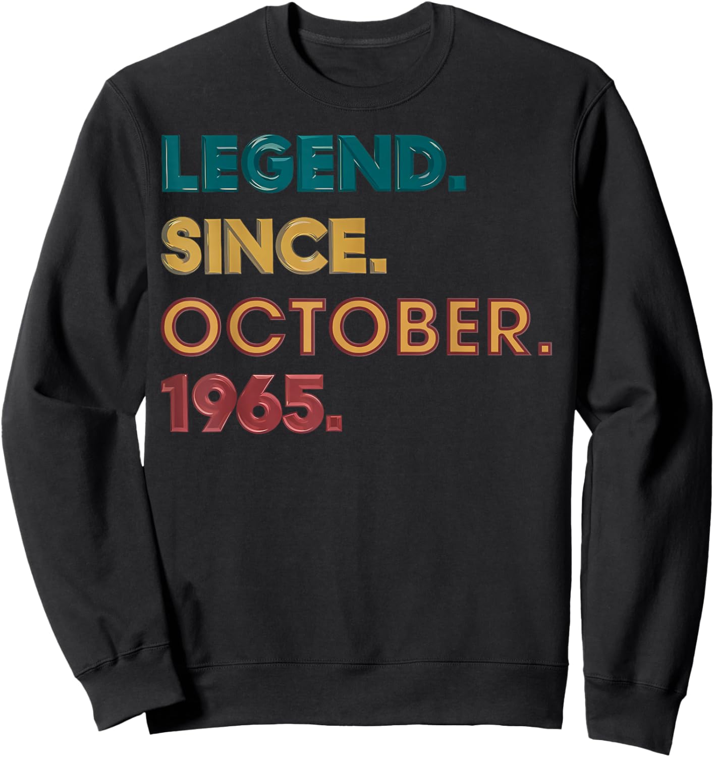 Legend 1965 60th Birthday Gifts Women 60 Year Old Sweatshirt - Sweatshirt | Black