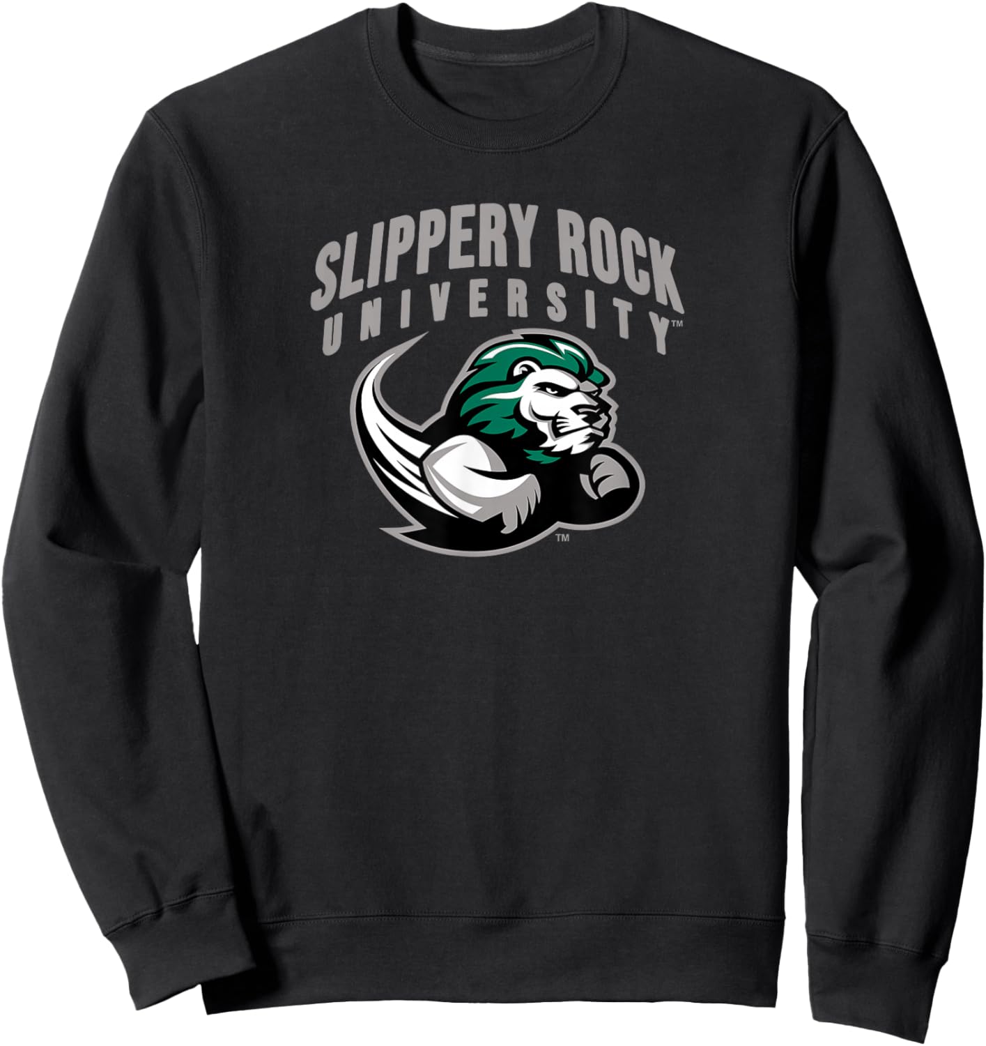 SRU Slippery Rock University Primary Logo Sweatshirt - Sweatshirt | Black