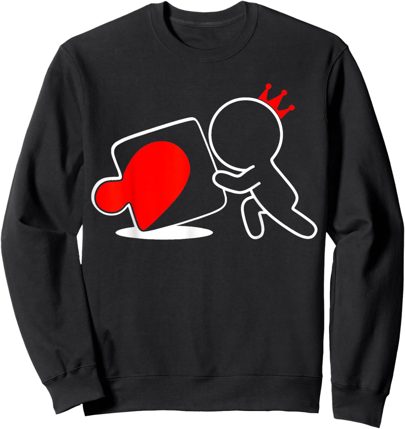 Missing Piece Heart Puzzle Couple Matching Valentine's Day Sweatshirt - Sweatshirt | Black