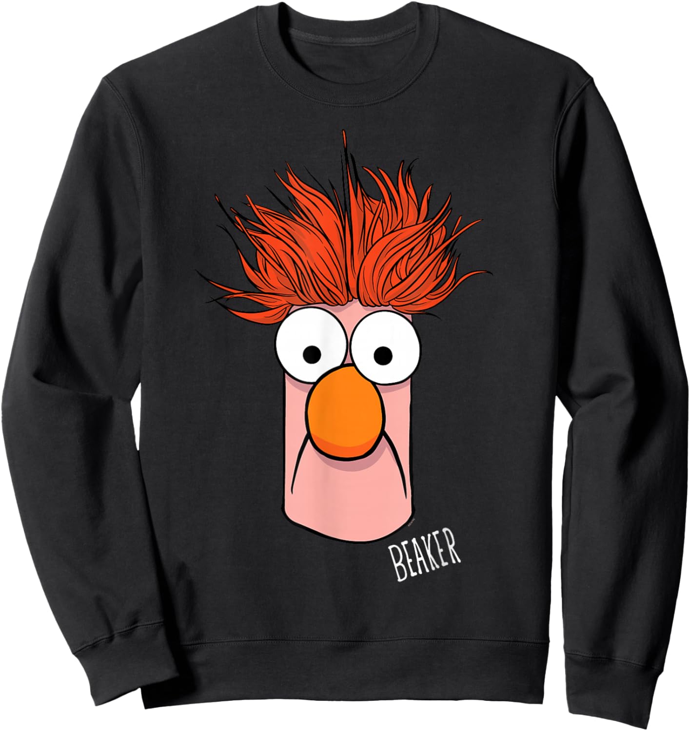 Disney The Muppets Beaker Muppet Labs Big Face Sweatshirt - Sweatshirt | Black