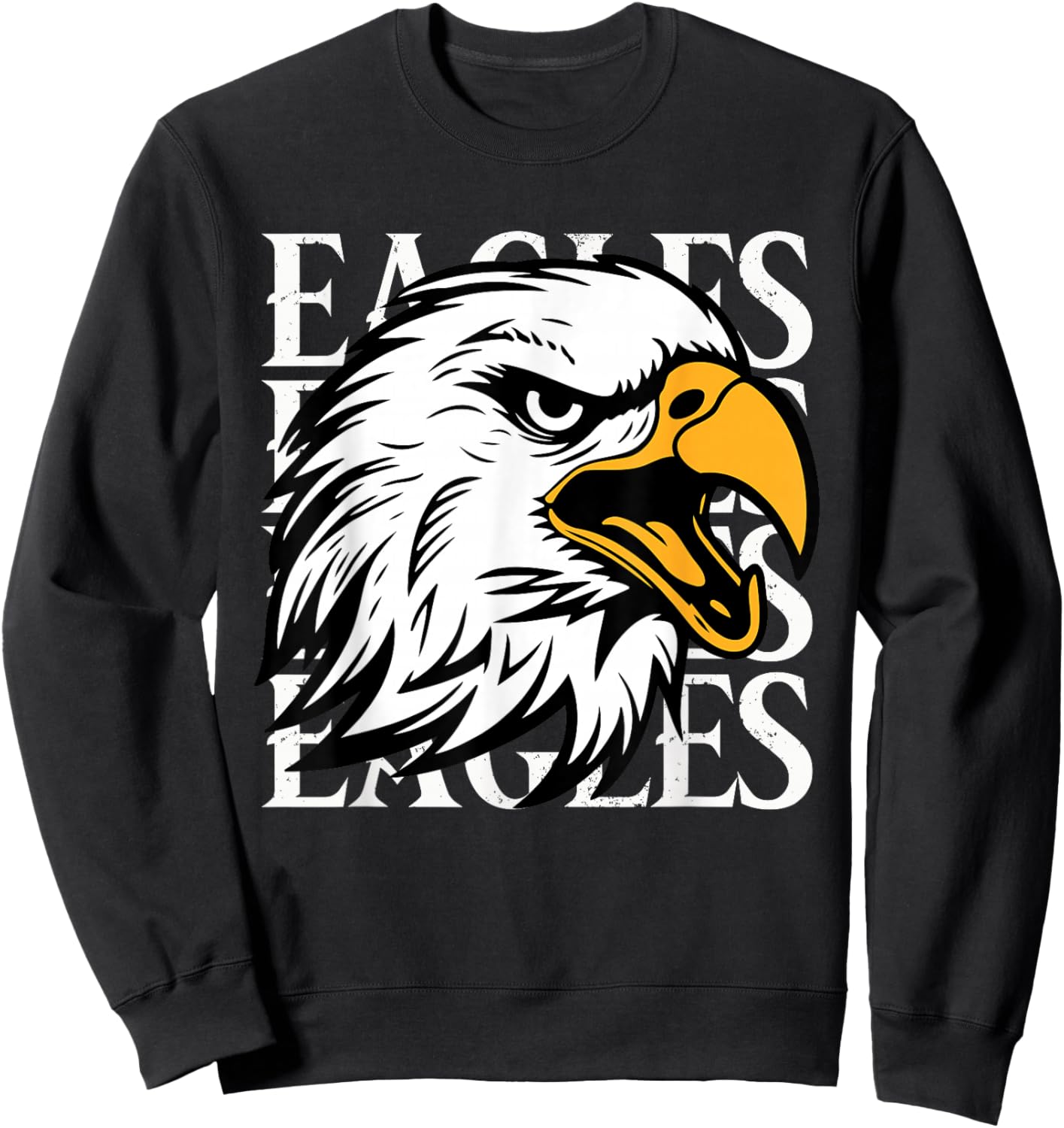 Eagle Vintage Women Youth Toddler Kids Boys Girls Sweatshirt - Sweatshirt | Black