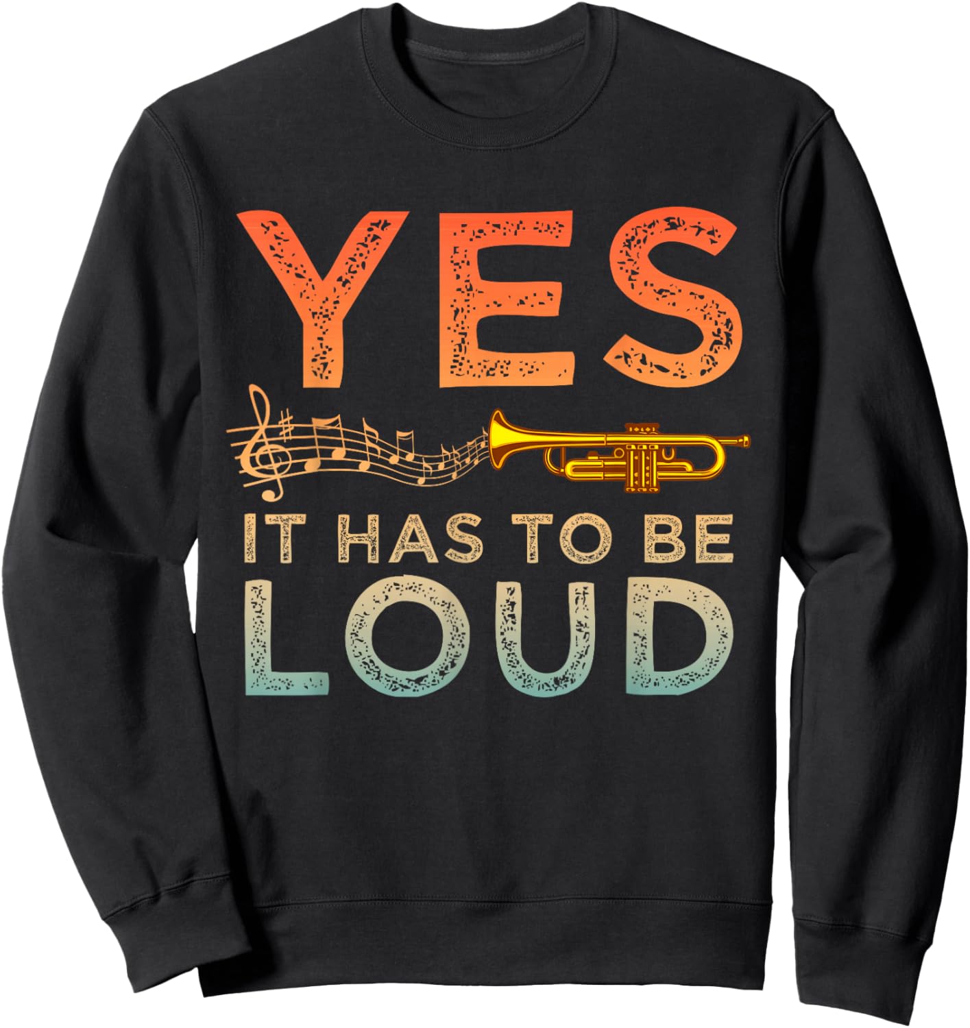 Best Trumpet Player Art Women Trumpetist Gag Trumpet Sweatshirt - Sweatshirt | Black