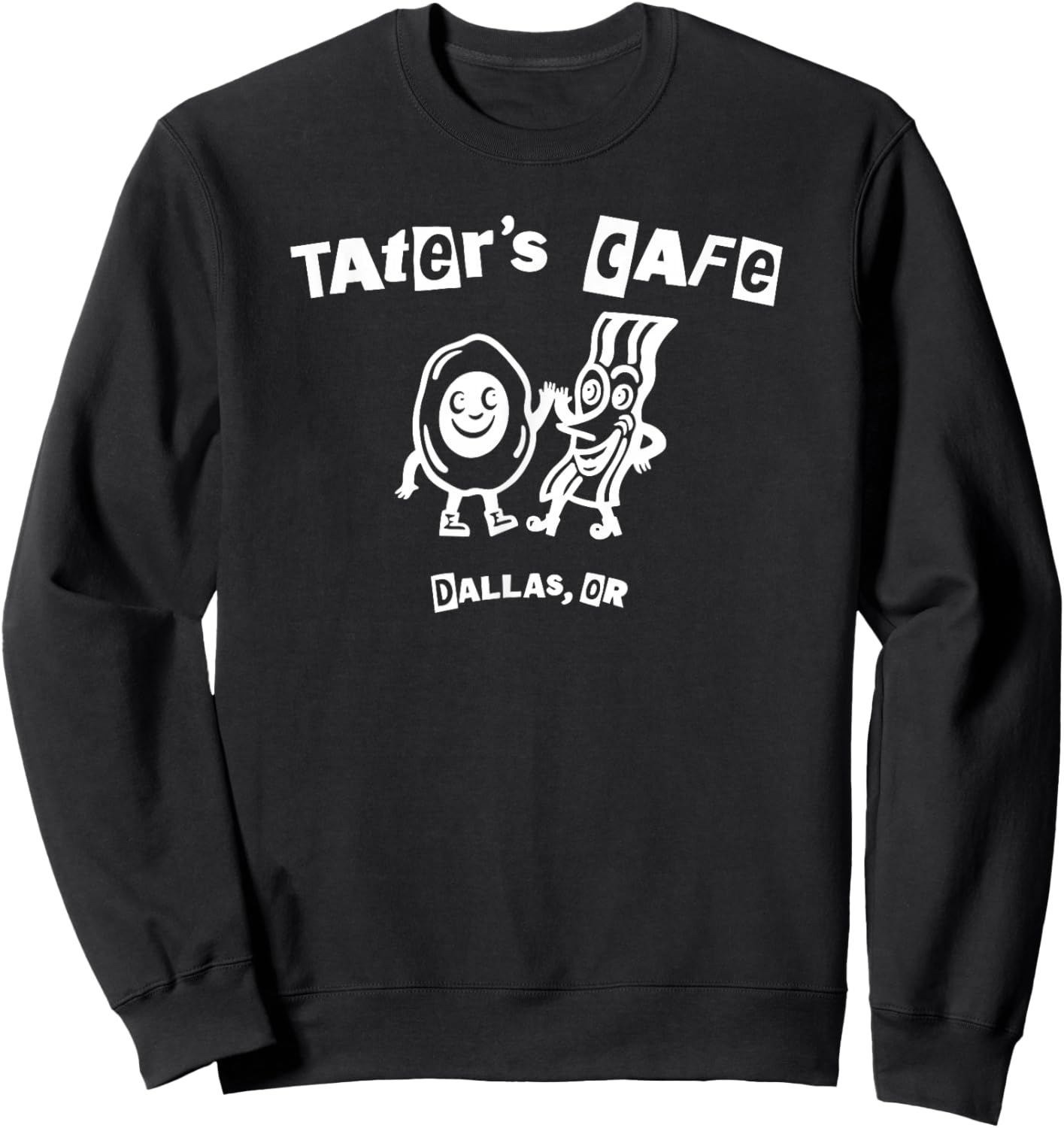 an Amazing, Fun Local Cafe! Sweatshirt - Sweatshirt | Black