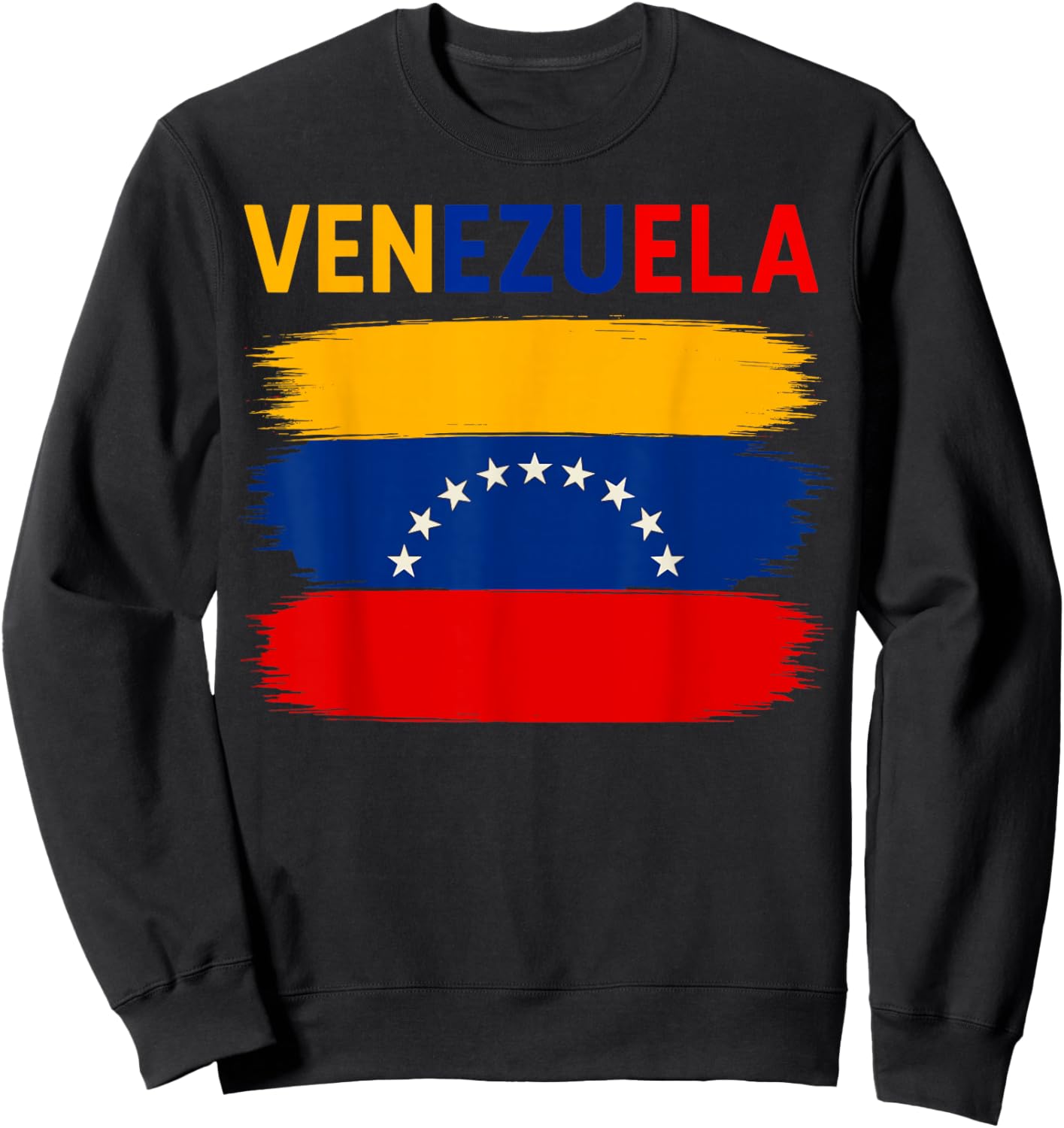 Venezuela Flag Vacation Venezuelan Sweatshirt - Sweatshirt | Black