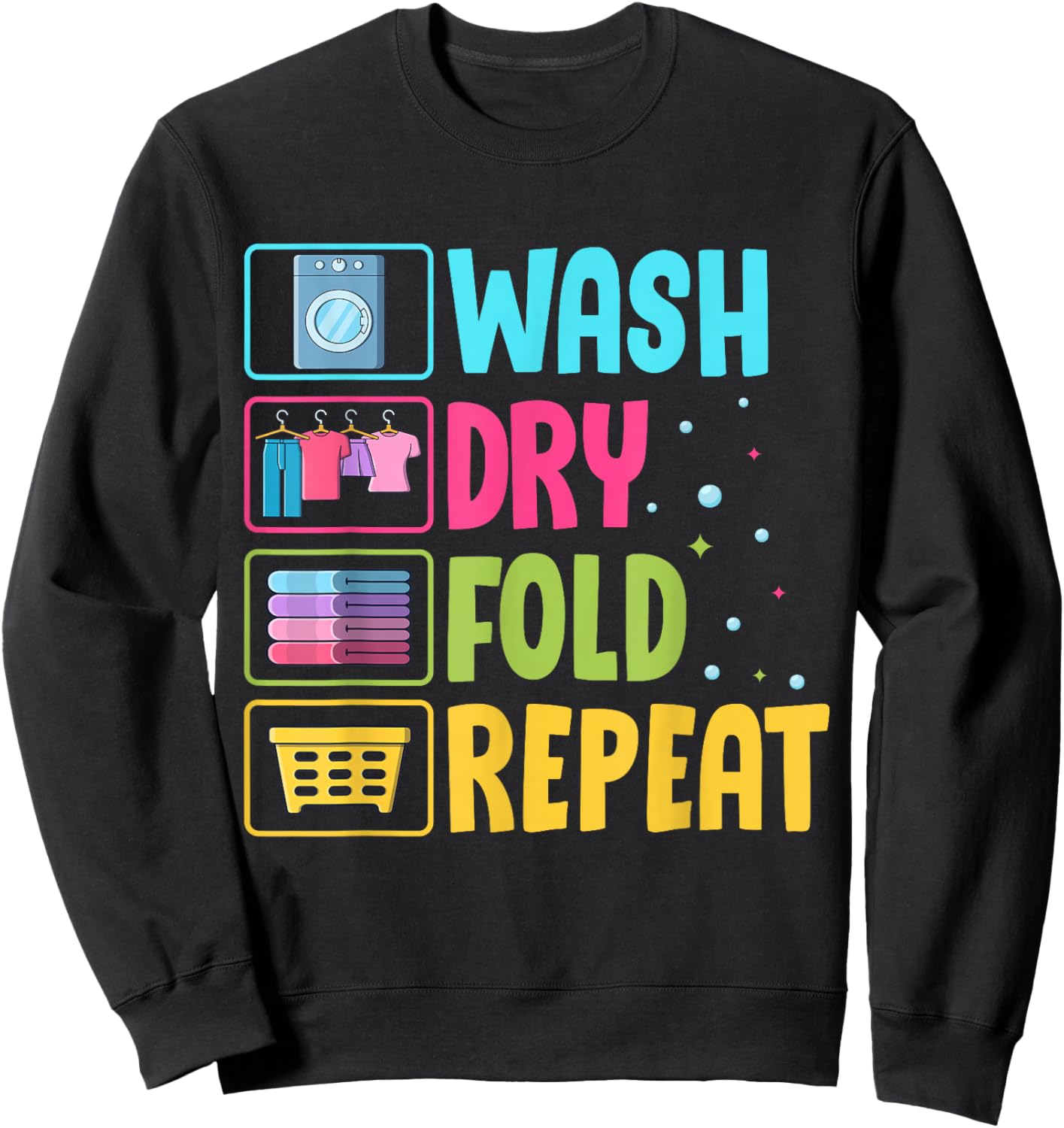 Funny Laundry Men Laundry Worker Sweatshirt - Sweatshirt | Black