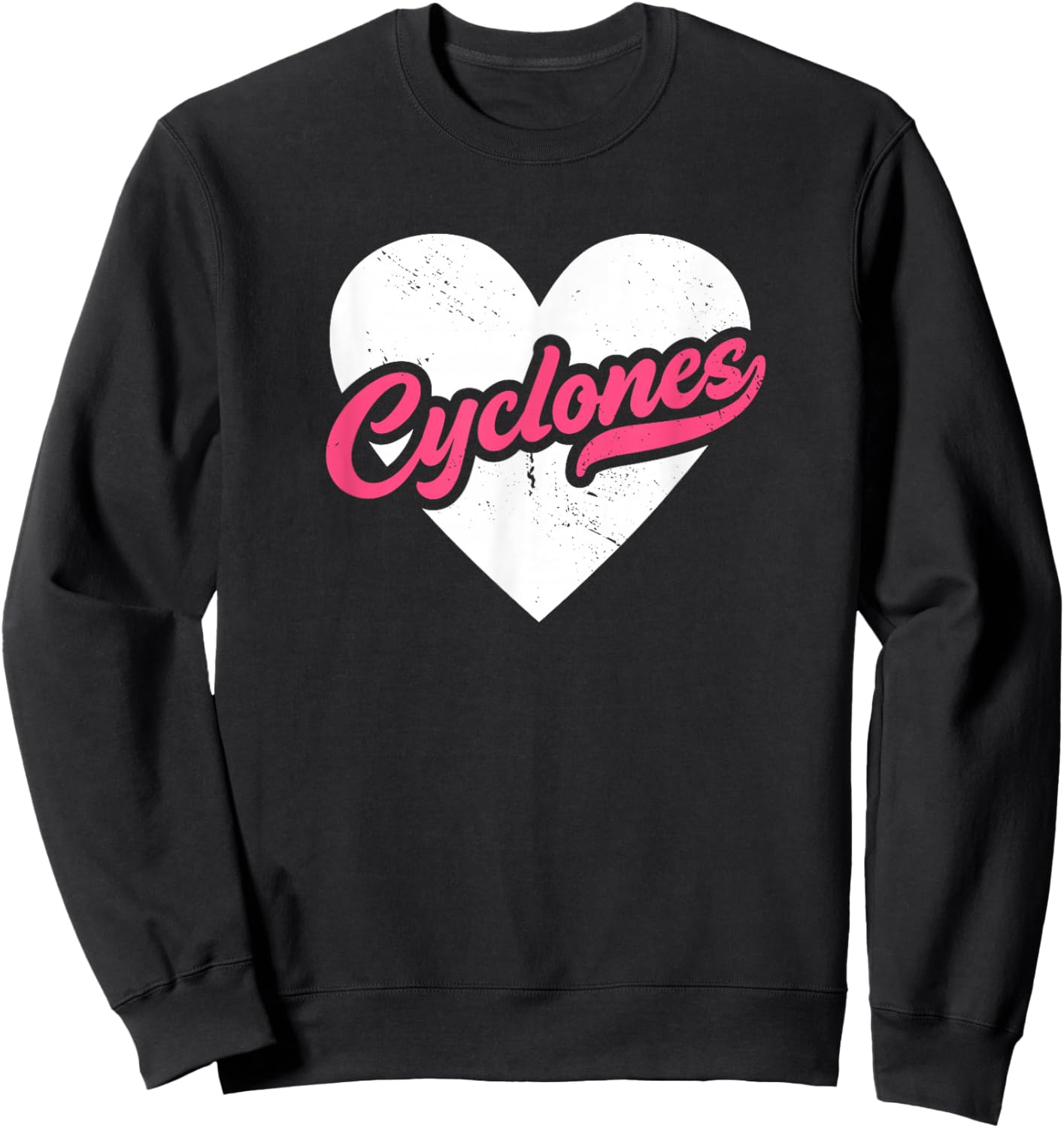 Vintage Cyclones School Spirit Go Cyclones Love Sweatshirt - Sweatshirt | Black