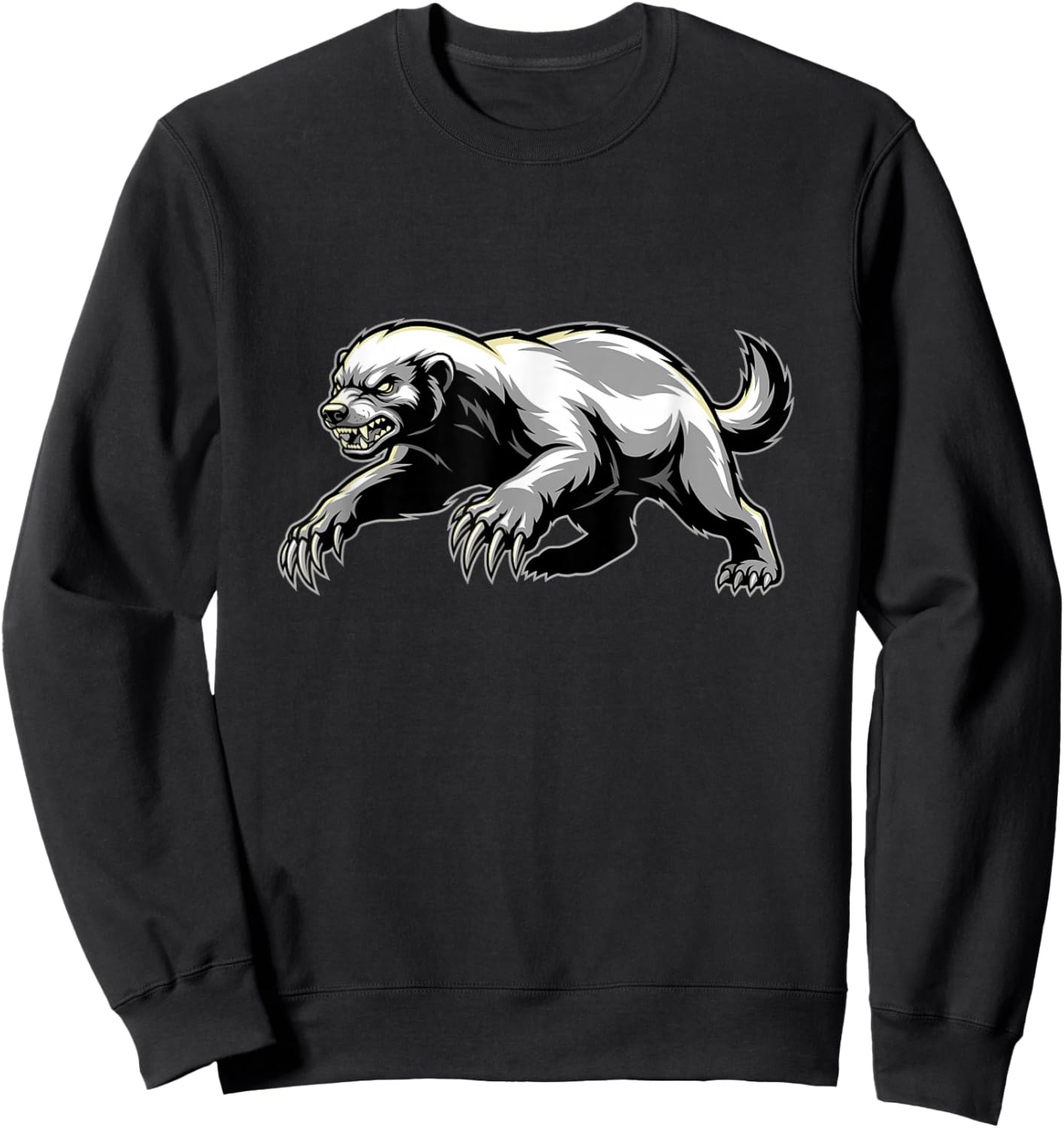 Angry Honey Badger Sweatshirt - Sweatshirt | Black