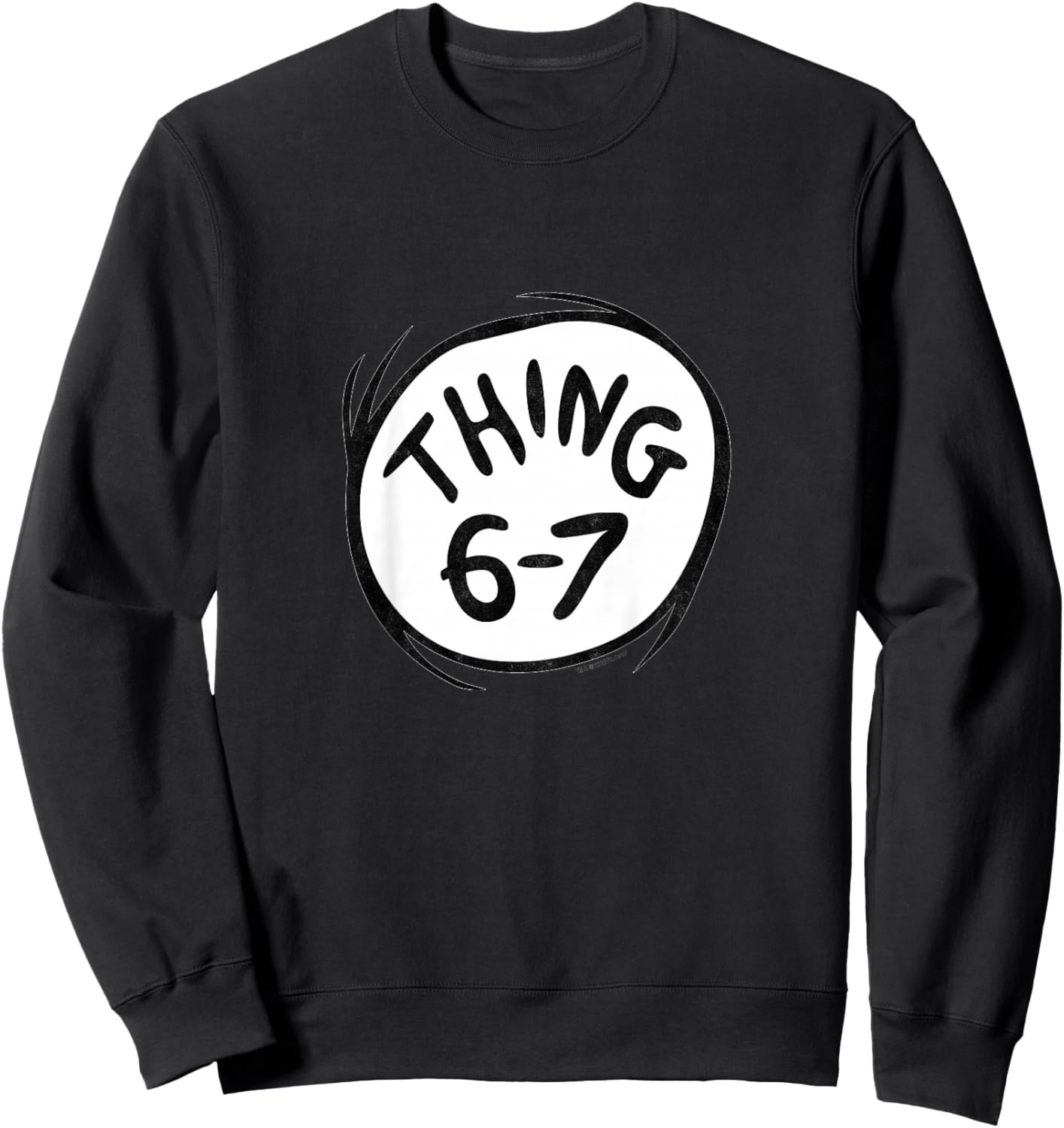 The Cat in The Hat Signature Collection Thing 6-7 Youth Sweatshirt - Sweatshirt | Black