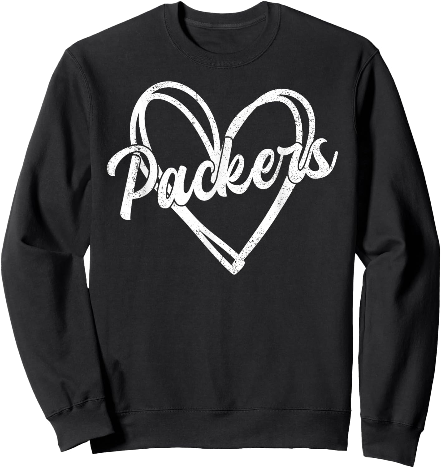 Retro Packers Vintage Heart Sweatshirt - Sweatshirt | Black