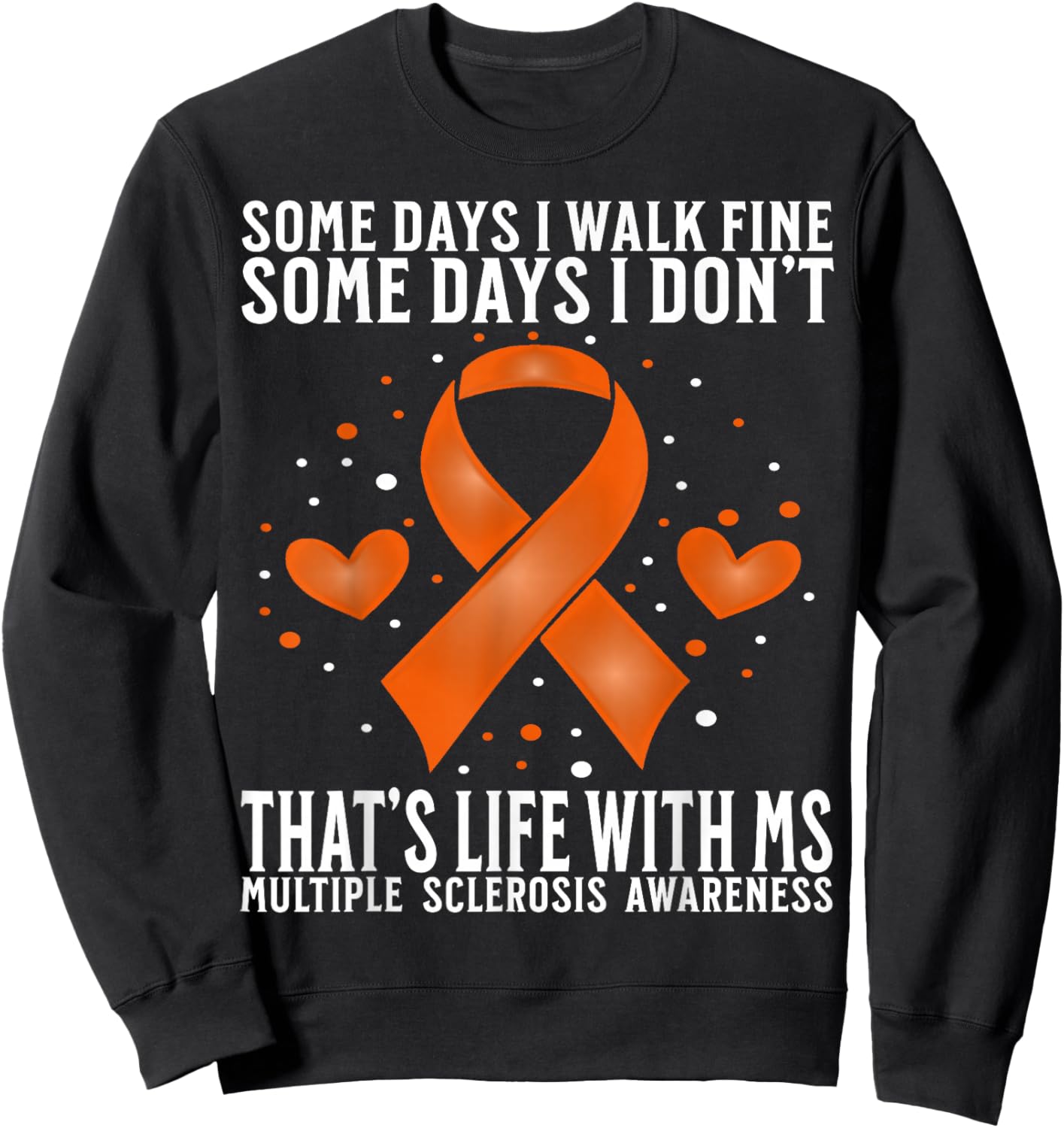 Multiple Sclerosis Awareness Warrior Apparel MS Awareness Sweatshirt - Sweatshirt | Black