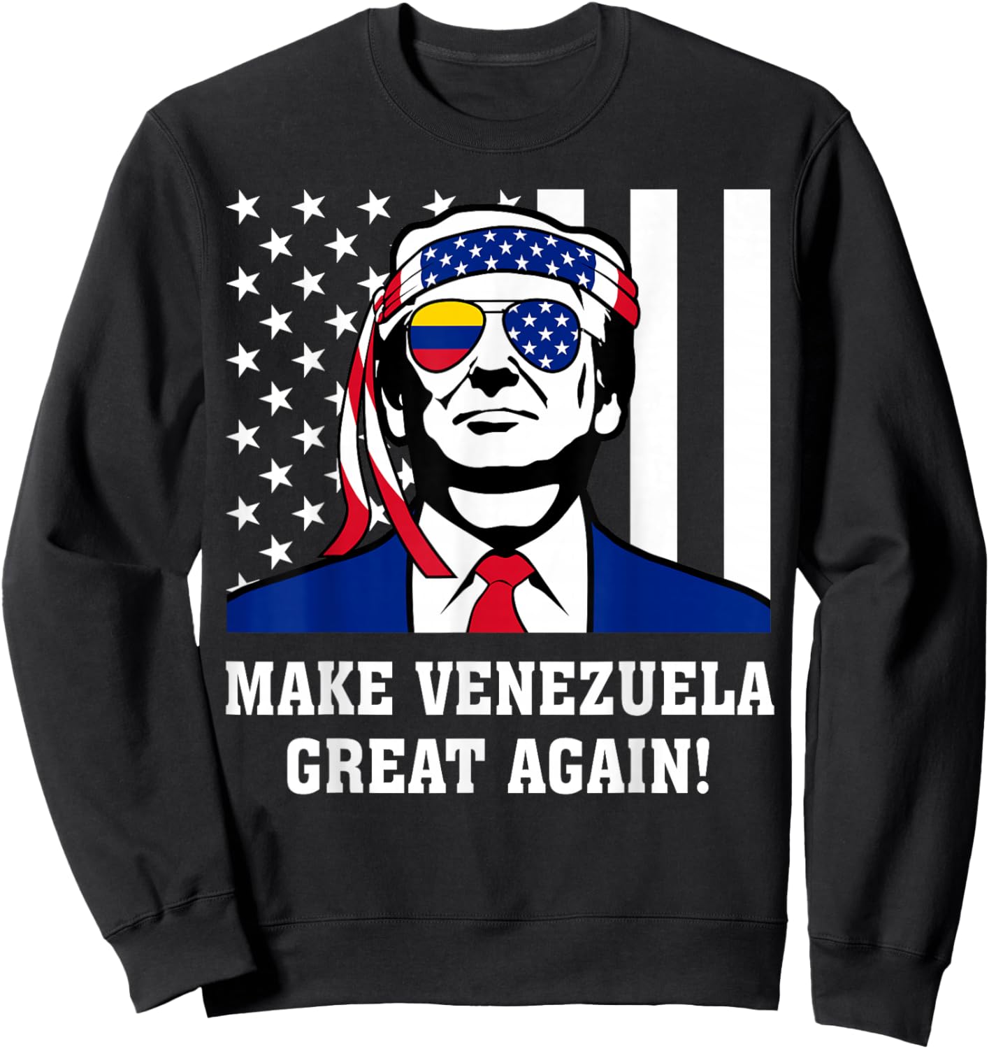 Trump Make Venezuela Great Again Sweatshirt - Sweatshirt | Black