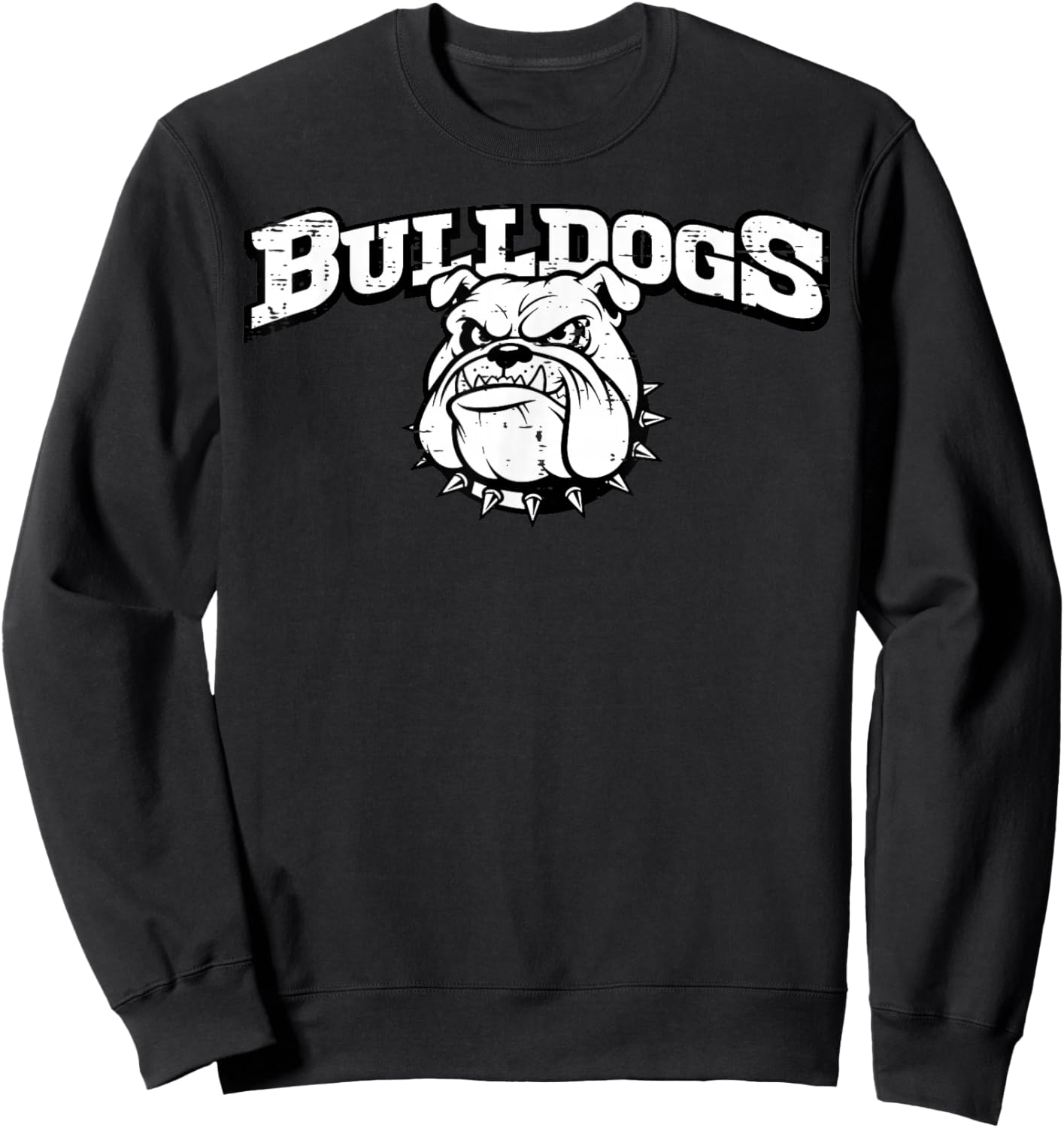 Bulldog Women Kids Boys Girls Youth Teen Men Sweatshirt - Sweatshirt | Black