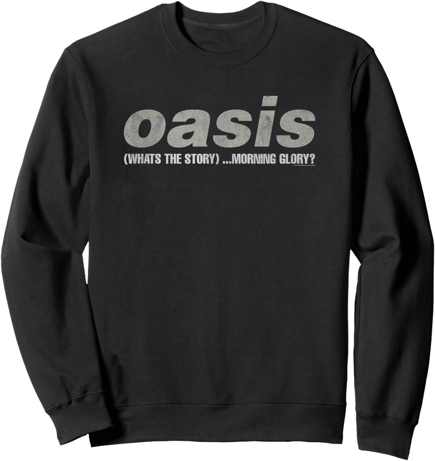 Oasis – Amazon Exclusive WTSMG Logo Navy Sweatshirt - Sweatshirt | Black