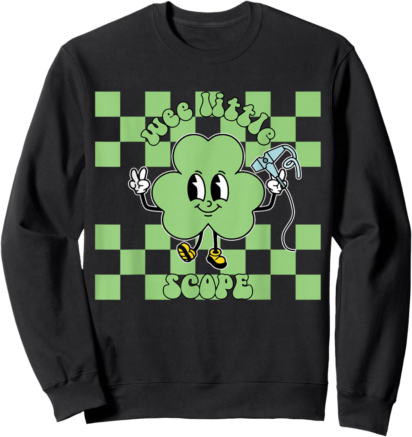 Gastrointestinal Nurse St Patrick's Day GI Nurse Endo Squad Sweatshirt - Sweatshirt | Black