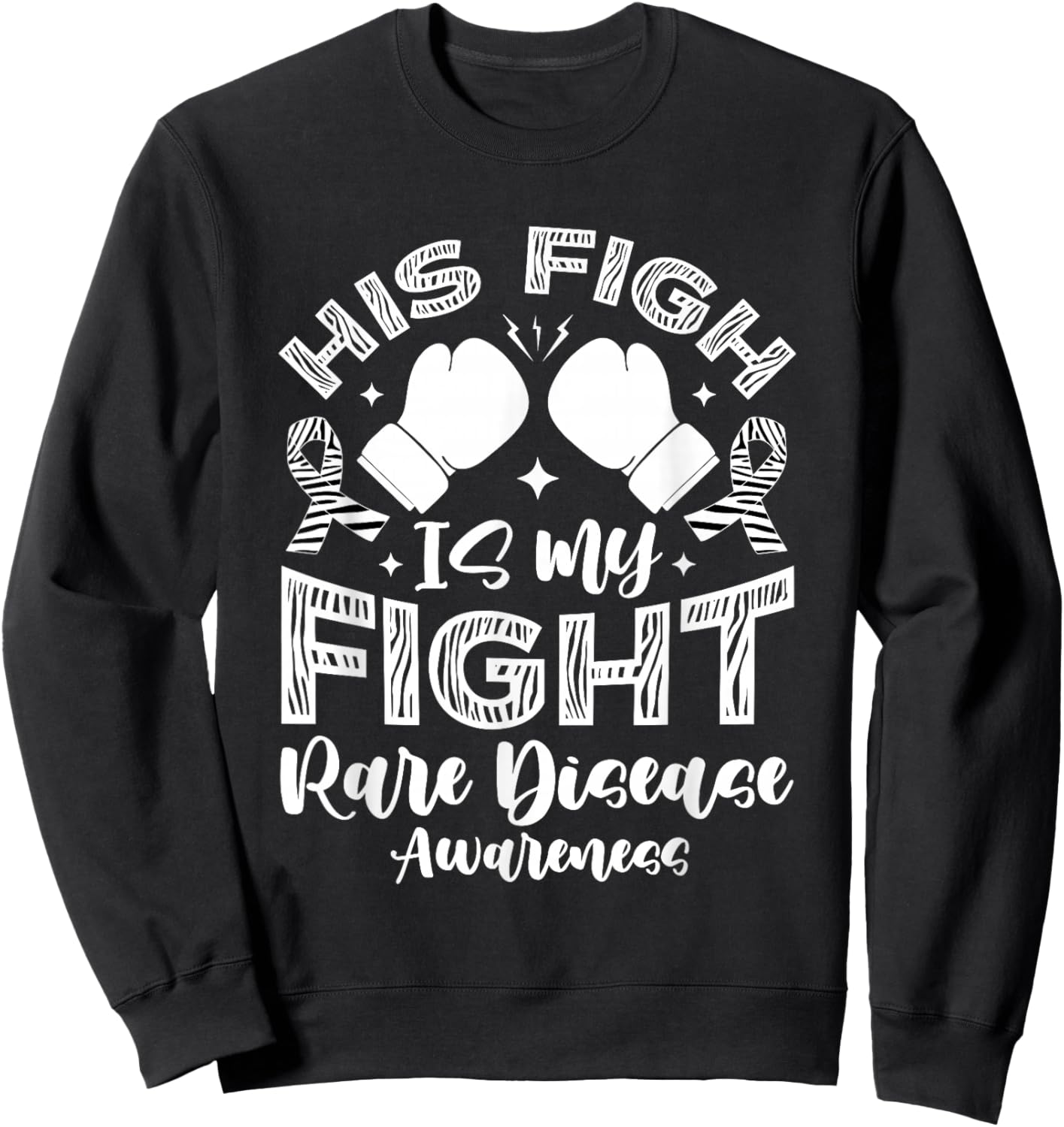 Rare Disease Warrior Support Sweatshirt - Sweatshirt | Black