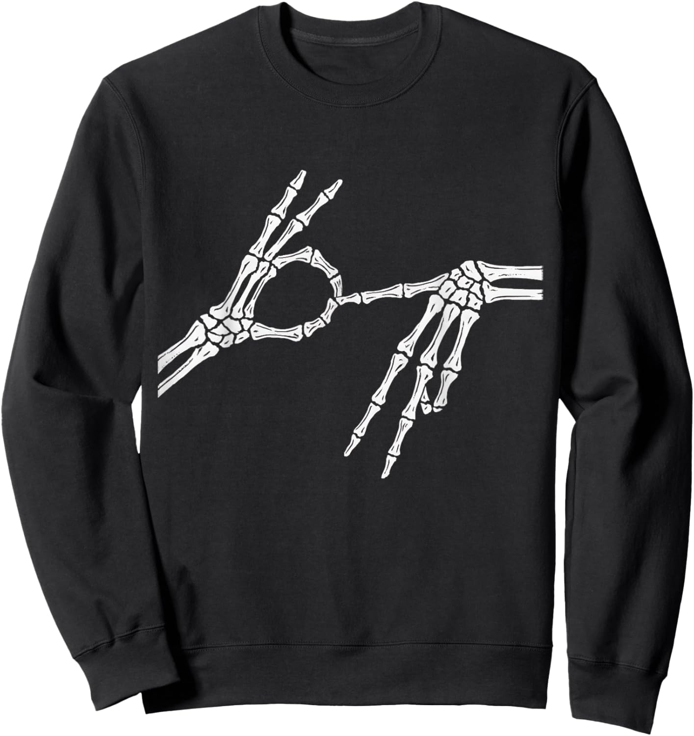 Skeleton Hands Six Seven 6 7 Halloween Costume Men Women Sweatshirt - Sweatshirt | Black