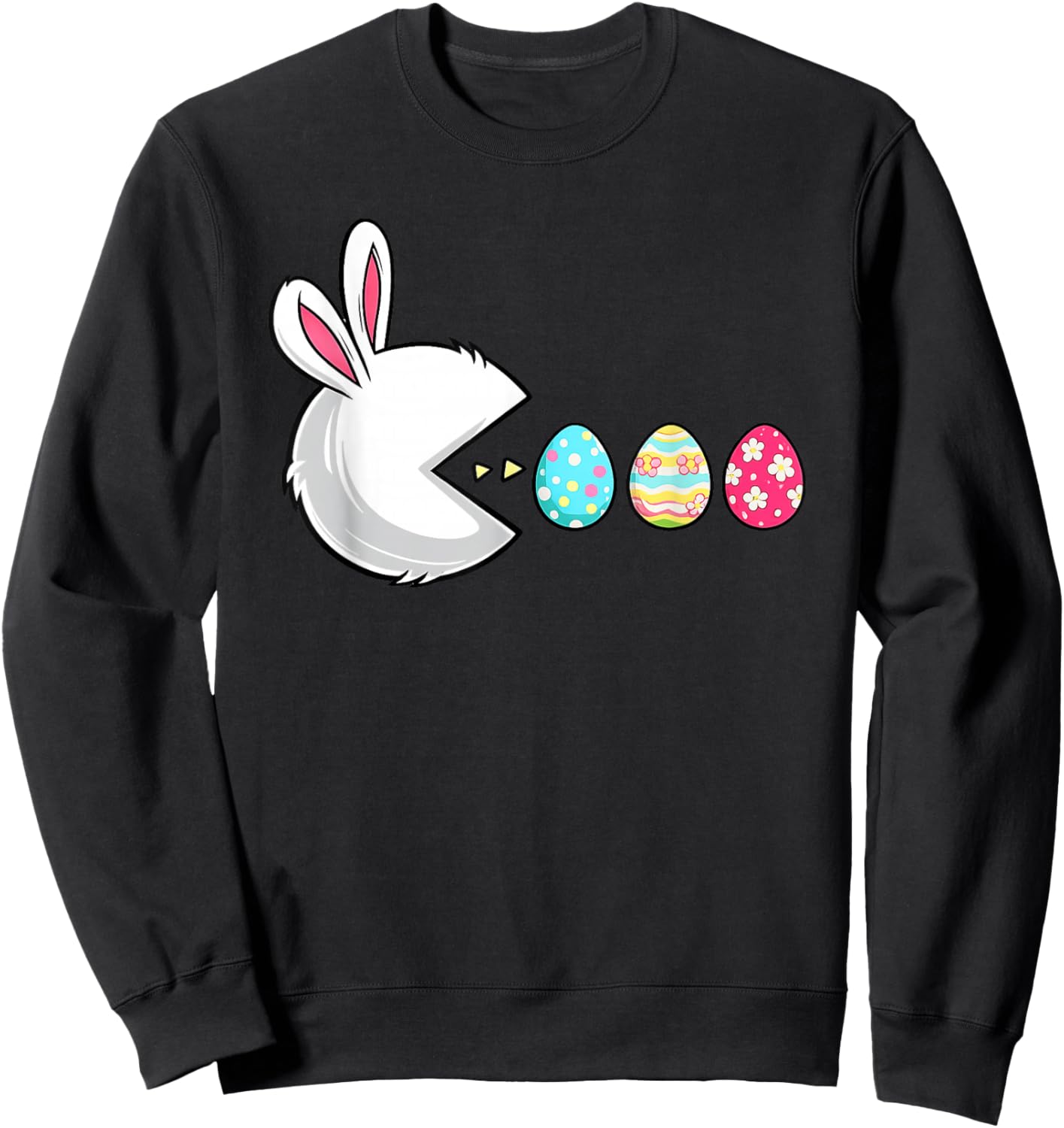 Happy Easter Day Bunny Egg Gamer Video Game Kids Men Boys Sweatshirt - Sweatshirt | Black