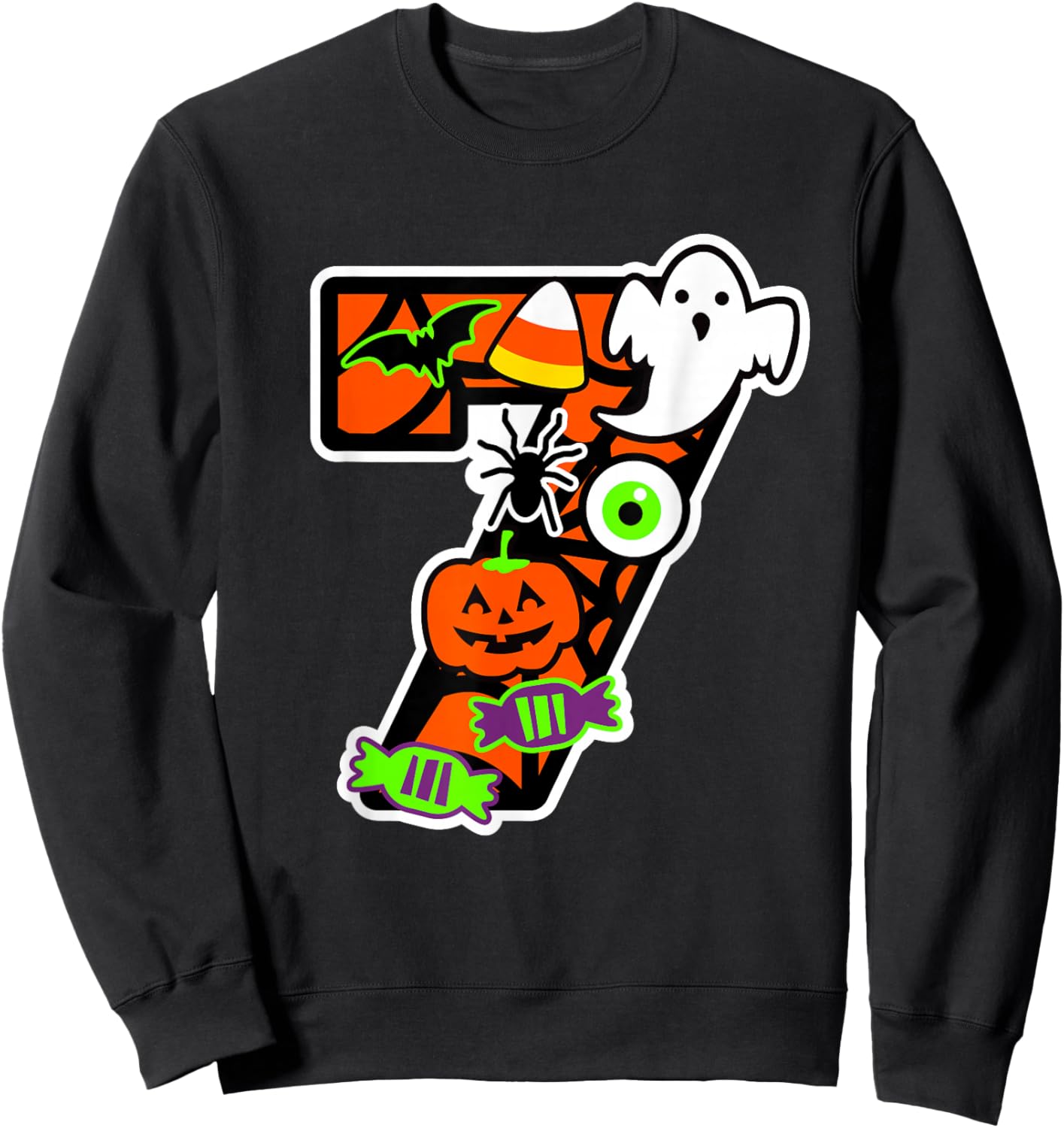 Funny 67 Six Seven Meme Couple Matching Halloween Costume Sweatshirt - Sweatshirt | Black