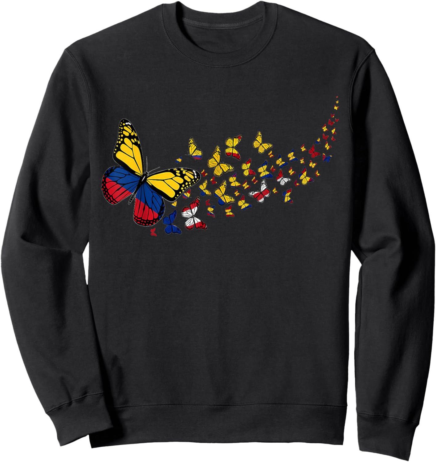 Colombia Flag Colombian Roots Colombian Pride Colombian Flag Sweatshirt - Sweatshirt | Black