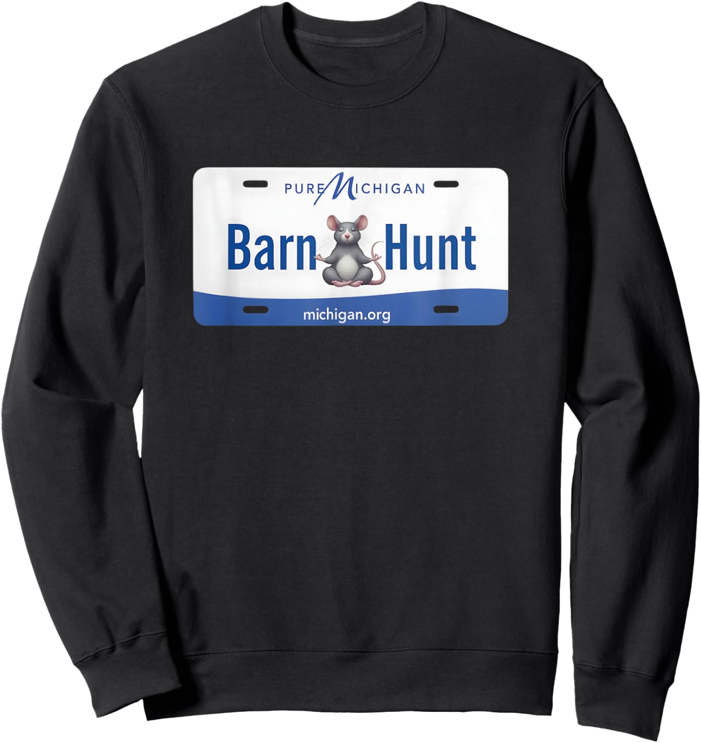 Barn Hunt Lover - Barn Hunt in Michigan Sweatshirt - Sweatshirt | Black