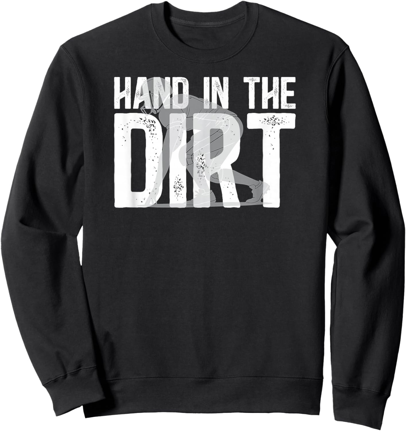 Hand in The Dirt Football Defensive Lineman Football D-Line Sweatshirt - Sweatshirt | Black