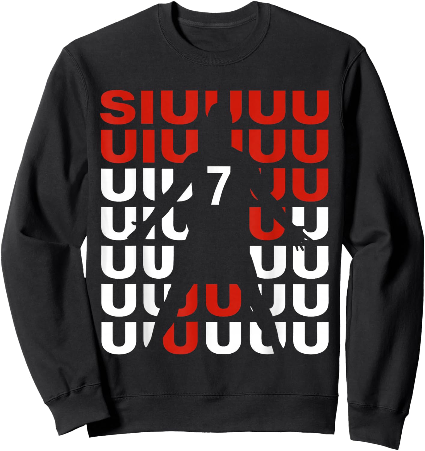 Siuuuu Funny Soccer Present for Soccer Lovers Fan Kid's Boys Sweatshirt - Sweatshirt | Black