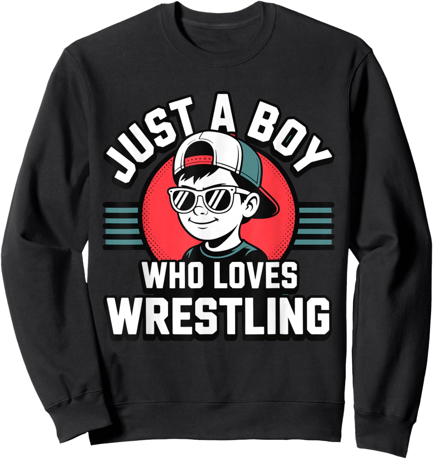 Just A Boy Who Loves Wrestling Sweatshirt - Sweatshirt | Black
