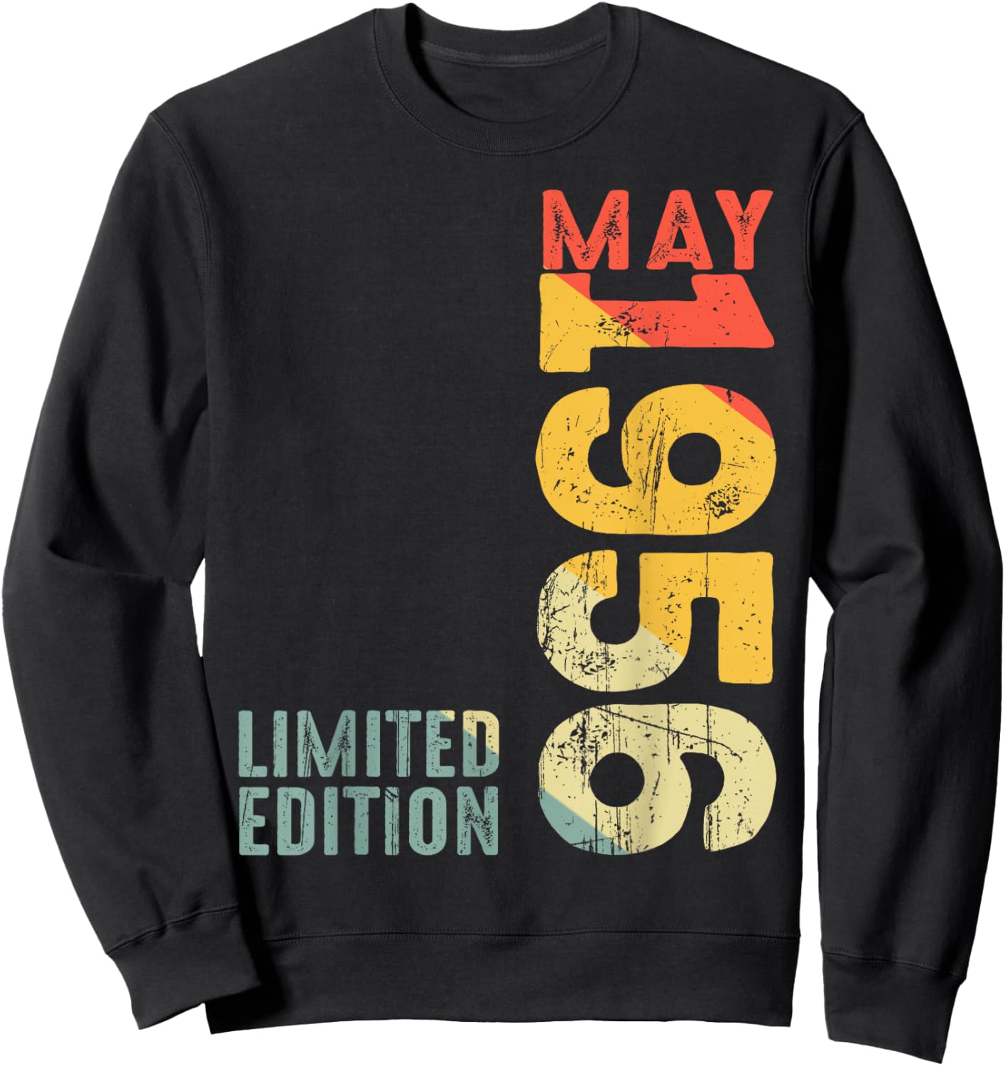 Month May 1956 Year 1956 Retro 1956 Vintage 1956 Since 1956 Sweatshirt - Sweatshirt | Black