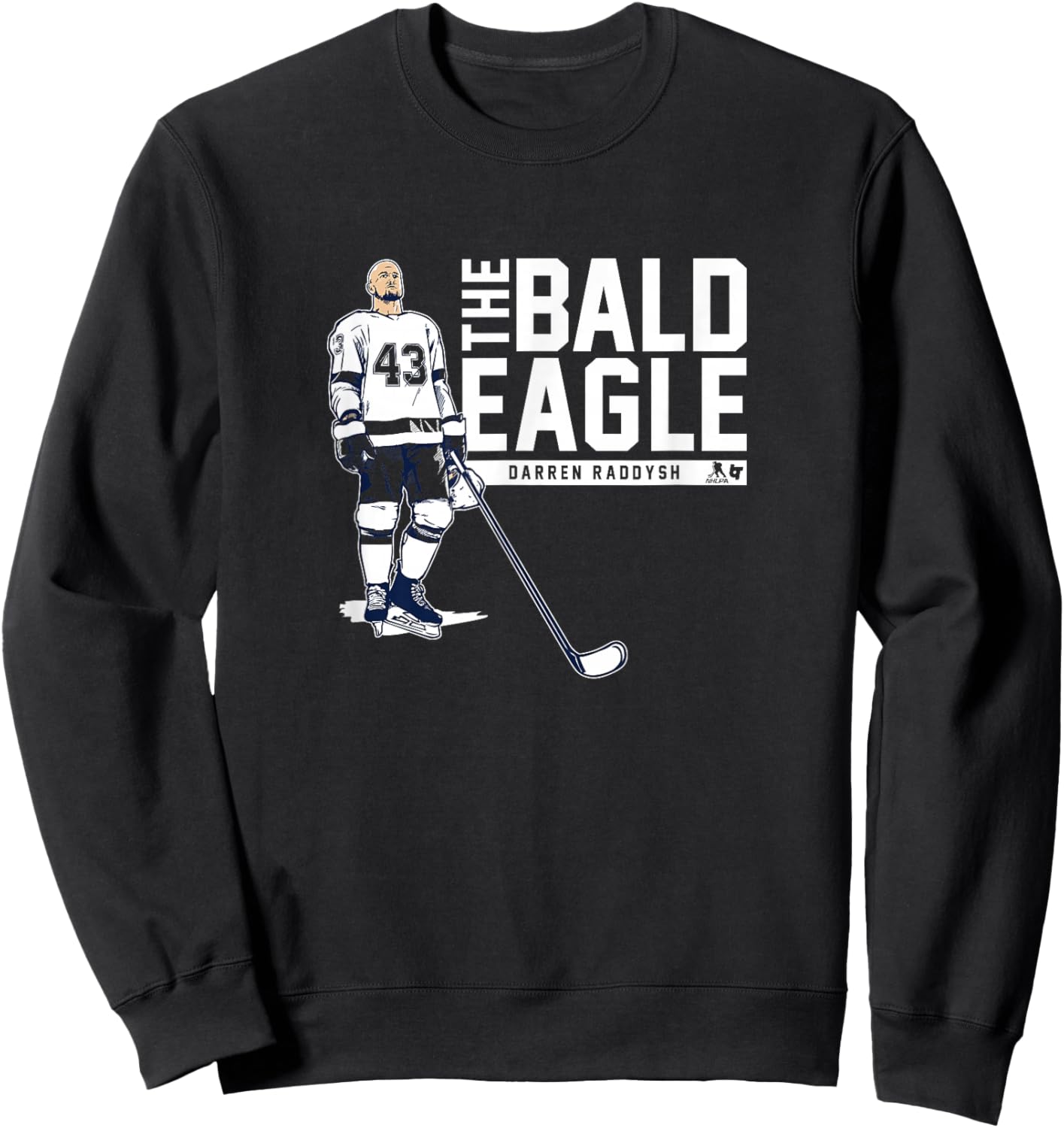 Darren Raddysh - The Bald Eagle - Tampa Bay Hockey Sweatshirt - Sweatshirt | Black