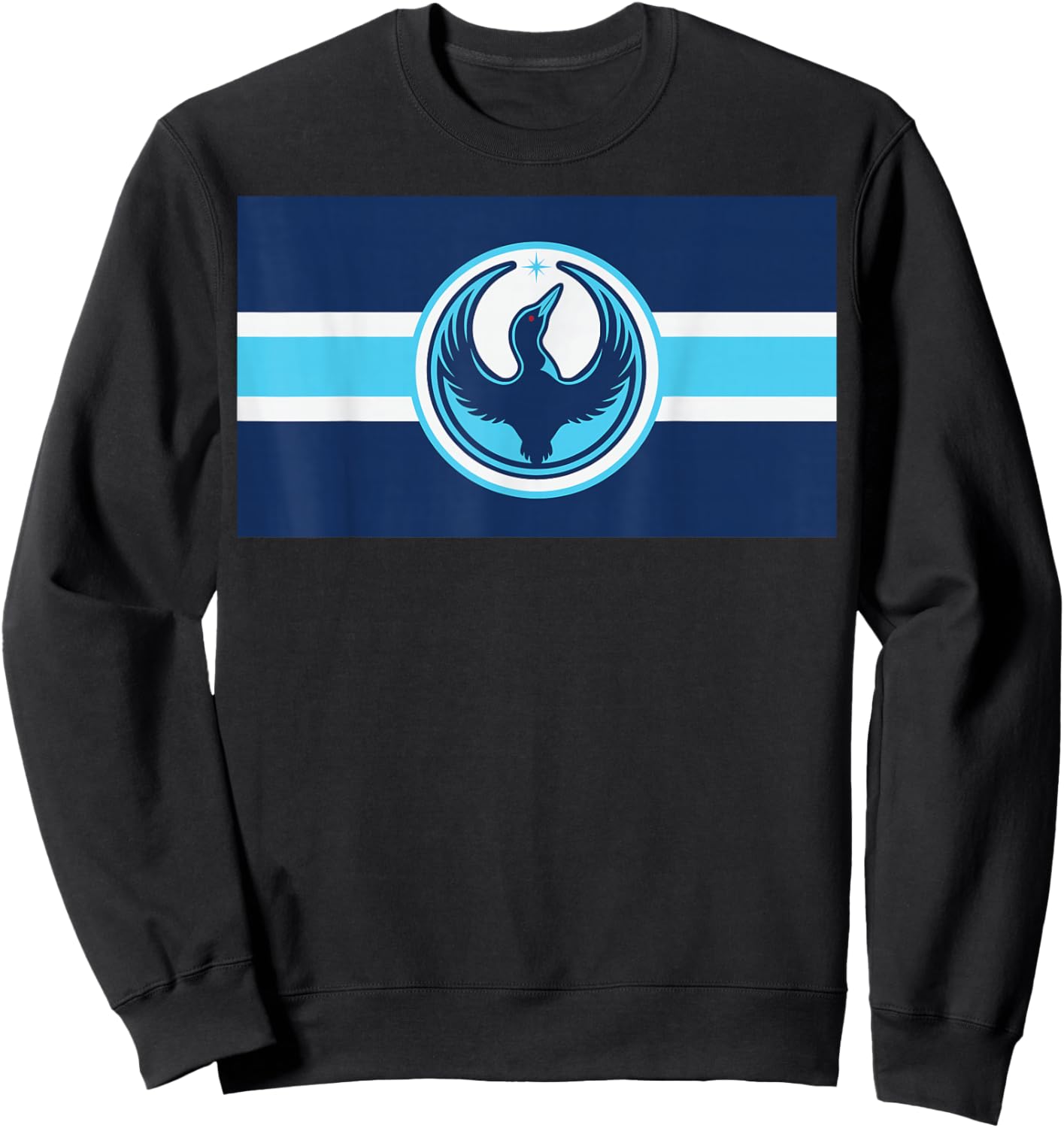 Minnesota Rebel Loon Alliance Flag Symbol MN Flag Sweatshirt - Sweatshirt | Black