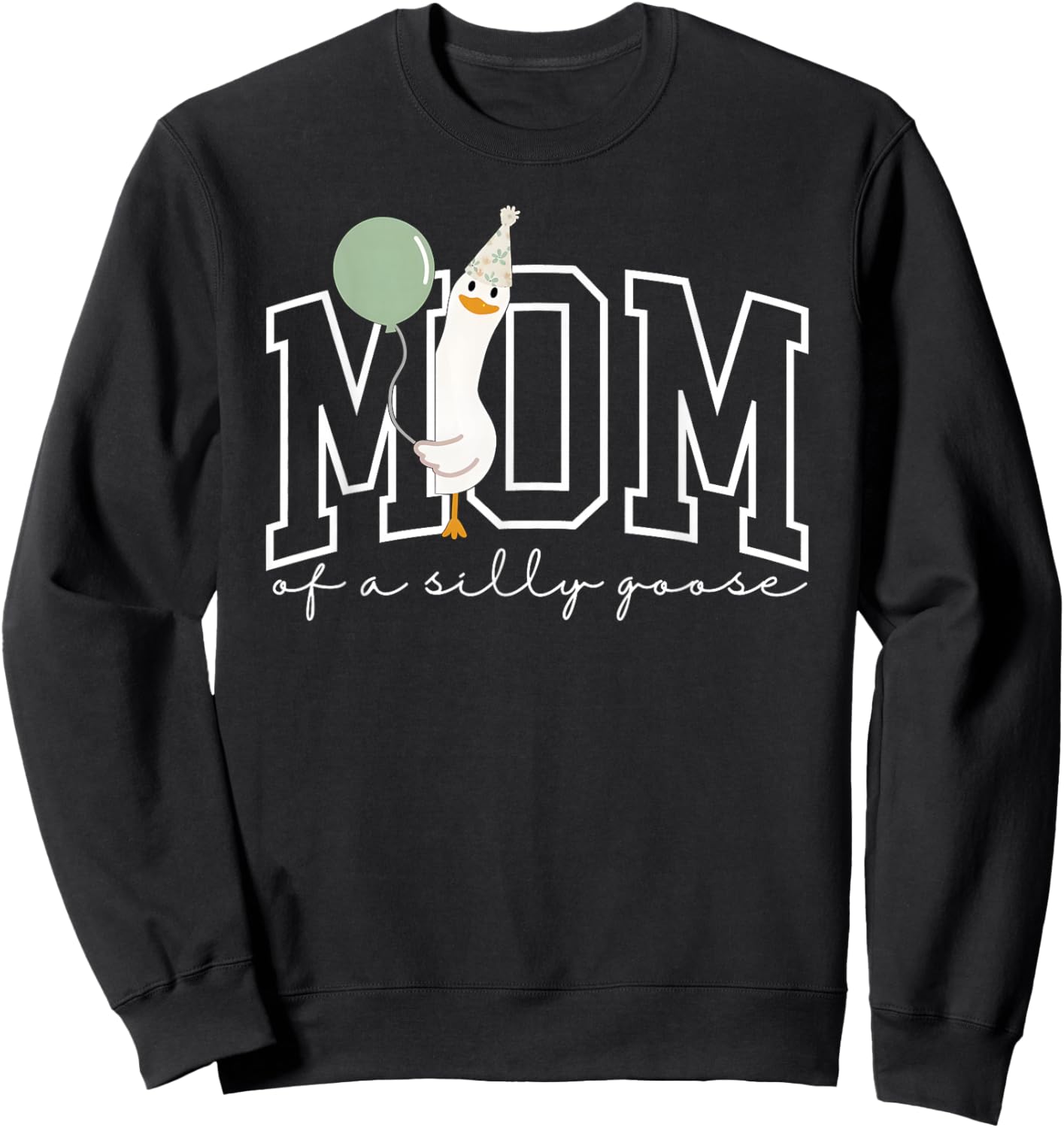 One Silly Goose Mom 1st First Birthday Family Matching Sweatshirt - Sweatshirt | Black