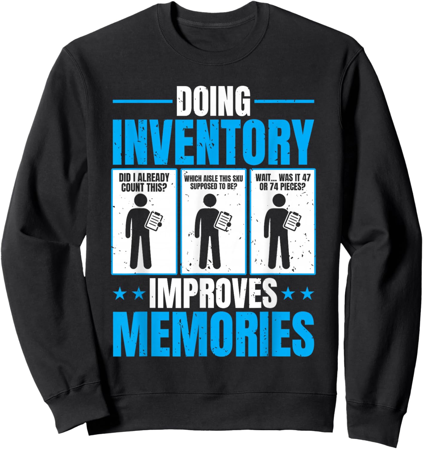 Inventory Control Specialist Inventory prep Sweatshirt - Sweatshirt | Black