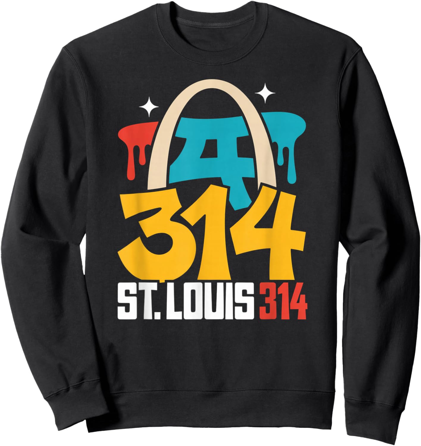 St Louis 314 Pi Day 3.14 Mathematic Number Math Teacher Sweatshirt - Sweatshirt | Black