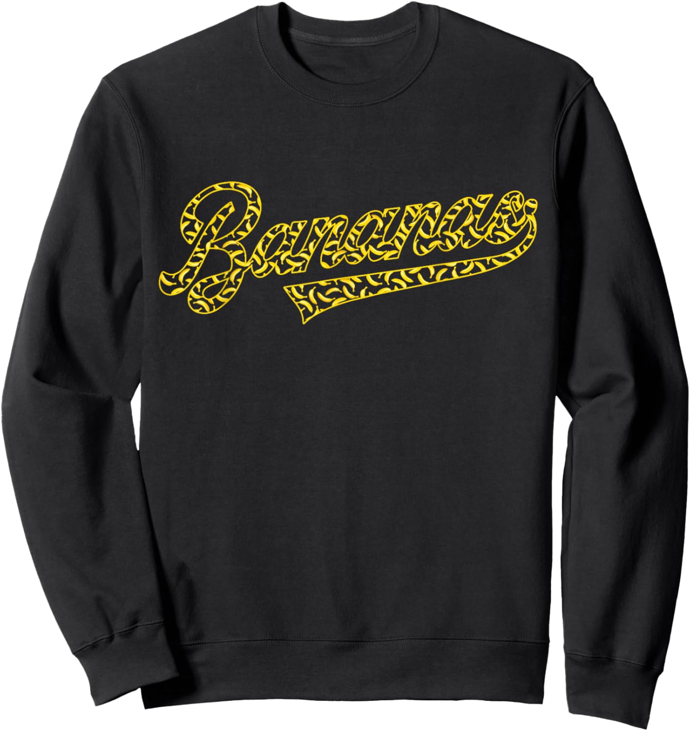 Banana Retro Throwback Popular Fruit Humor Bananas Men Kids Sweatshirt - Sweatshirt | Black