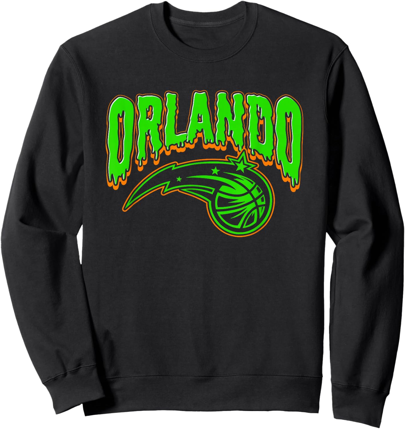 NBA Orlando Magic Halloween Scary Logo Sweatshirt - Sweatshirt | Black