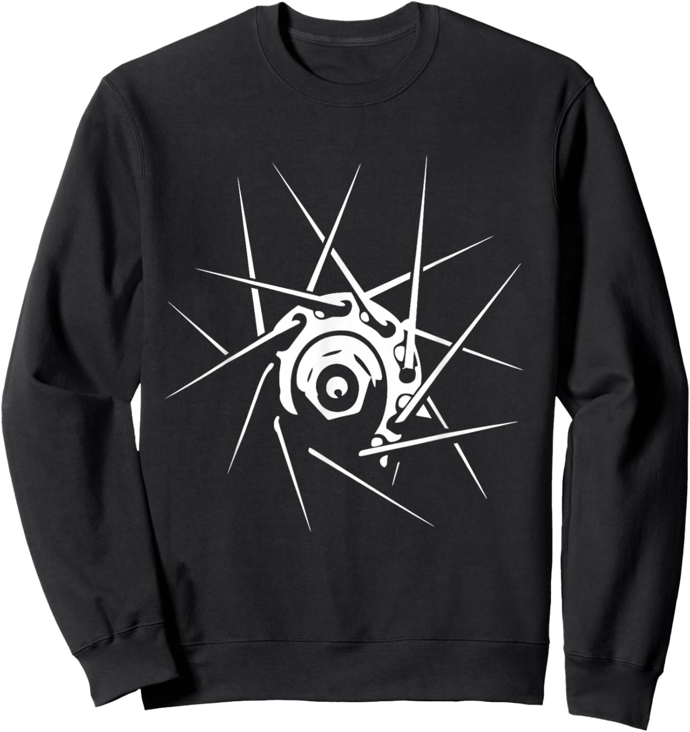 Bicycle Spokes Hub Cycling Wheel Art Men Women Kids Sweatshirt - Sweatshirt | Black